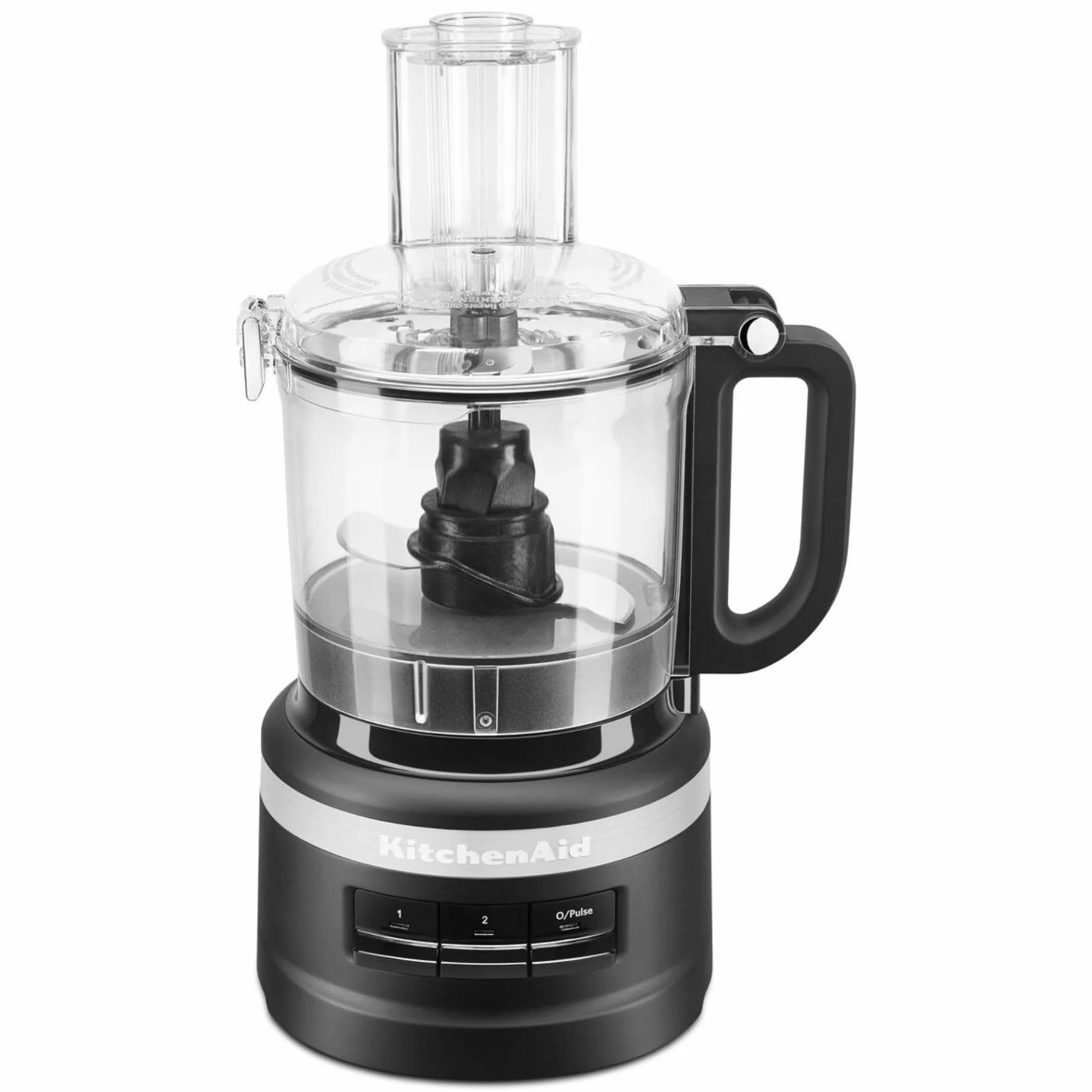KitchenAid Procesador de alimentos 1.7 L - Robot de cocina - Picar, triturar y cortar - Picadora con 2 velocidades y Pulse - Cuchillas inox y cuchilla de masa - Libre de BPA - 250 W - Negro