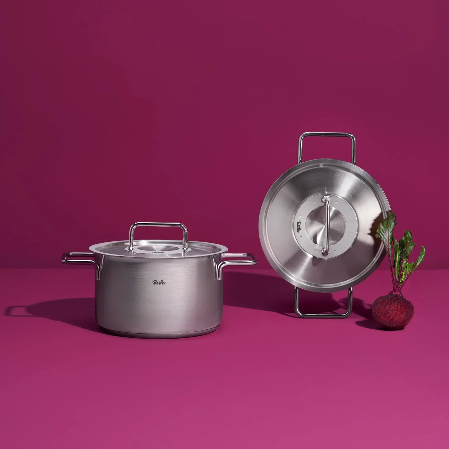 Fissler Original-Profi Collection Olla de 3,6 L y 20 cm de Diámetro, Acero Inoxidable, con Tapadera Metálica, Escala de Medición Interior, Inducción