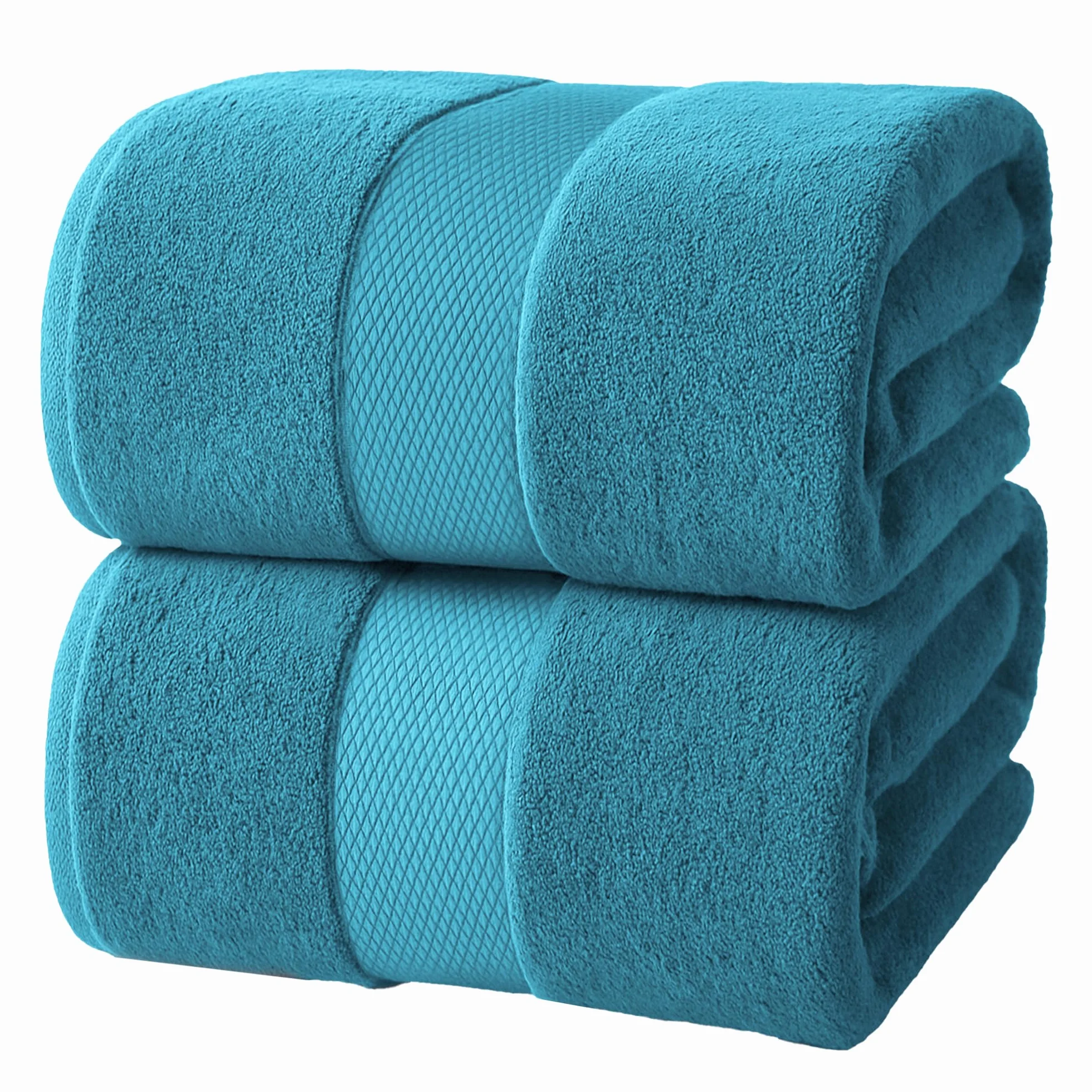 Infinitee Xclusives Toallas de baño Adultos, Paquete de 2 Toallas de baño extragrandes de 90 x 180 cm, 100% algodón Suave, Toallas de baño absorbentes de Gran tamaño, Toalla de