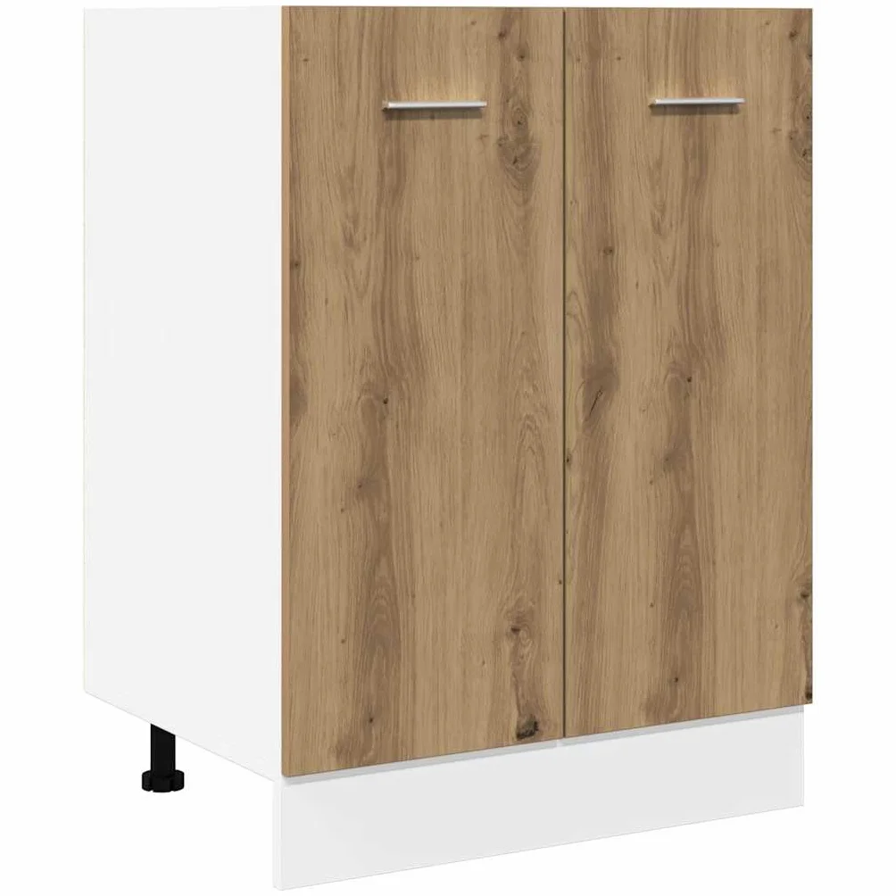 vidaXL Armario bajo Lyon Roble Artesano 60x46x81,5 cm Madera de ingeniería