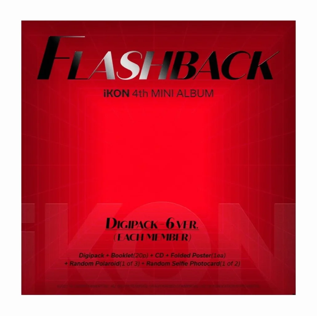 iKON - 4º Mini Álbum Flashback Digipack ver. CD+Extra Photocards Set (6 versiones)