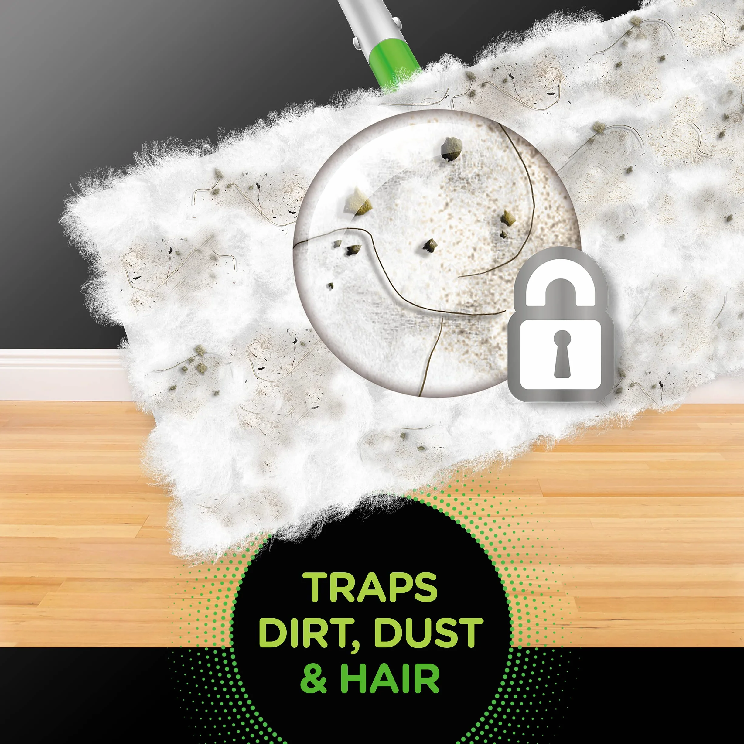 Swiffer Barredora de repuesto de tela seca multisuperficie para barrido y limpieza de pisos, 20 unidades
