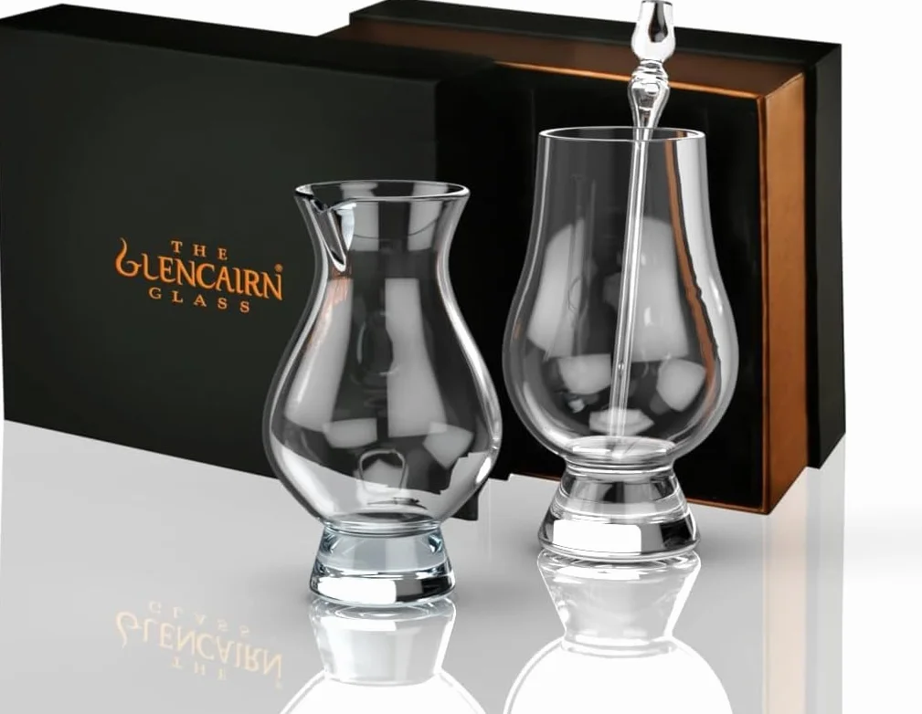 GLENCAIRN Vaso de whisky con jarra de agua y cuentagotas