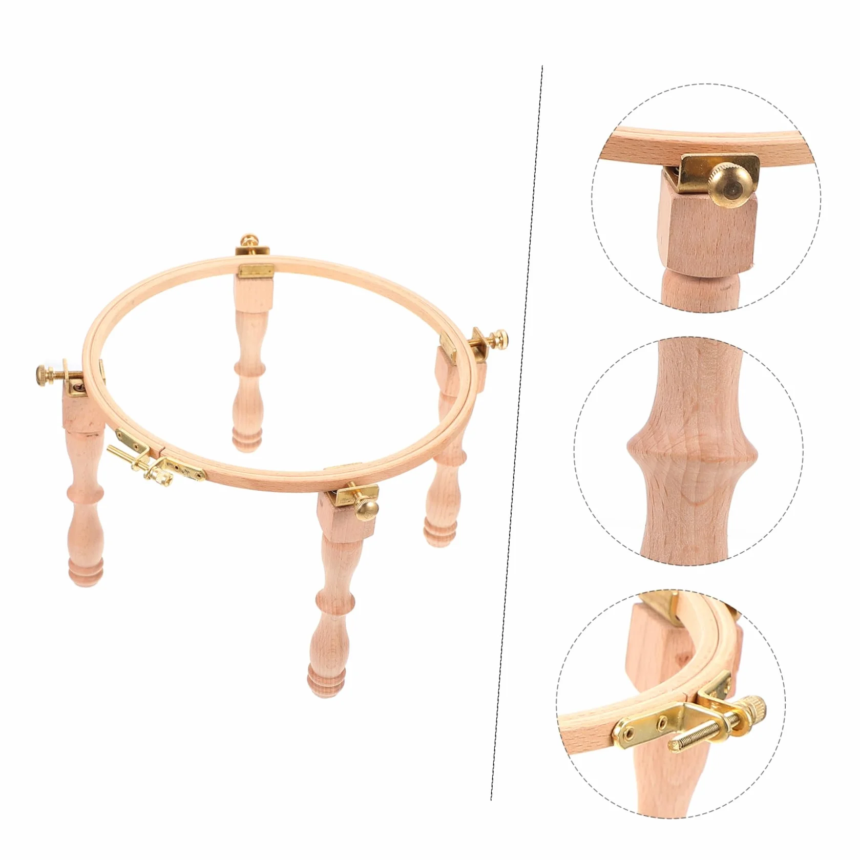 TEHAUX Piernas Bordadas De Madera Soporte De Bastidor De Bordado Herramienta De Bordado Diy Para Bastidor De Para Proyectos De Costura Casa