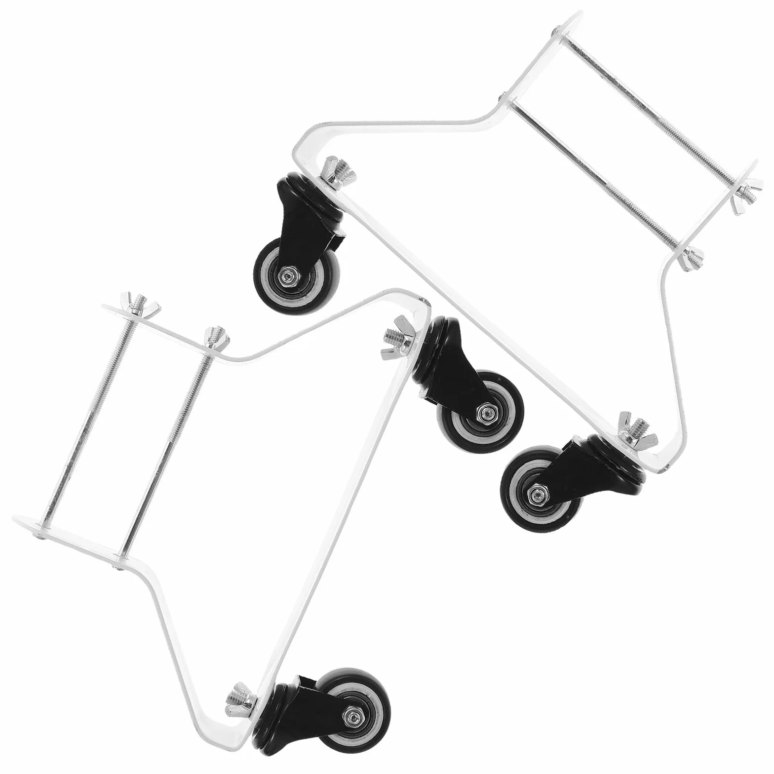 Toyvian Soporte con Ruedas Giratorias para Radiador de Aceite Base Rodante Resistente de Acero con Doble Eje Kit para Calentadores Eléctricos Movilidad Silenciosa y Estable para Uso