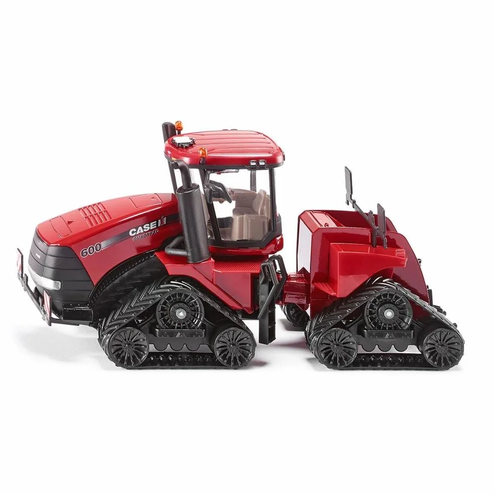 siku 3275, Tractor sobre orugas Case IH Quadtrac 600, 1:32, Metal/Plástico, Rojo, Junta articulada y enganche posterior siku