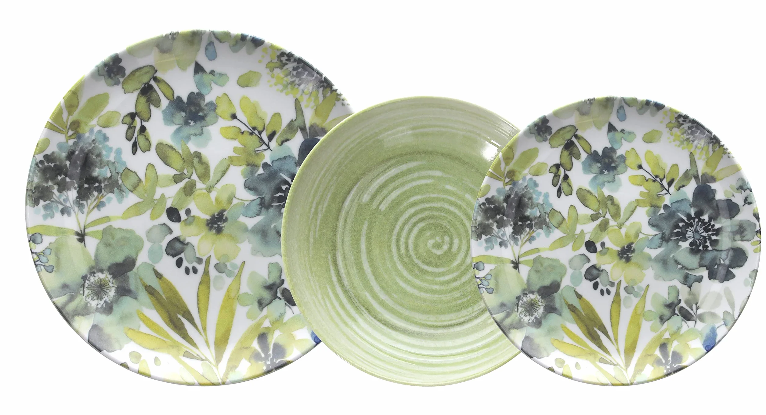 Tognana Ofelia - Vajilla para 6 personas, 18 piezas, porcelana, floral, Made in Italy