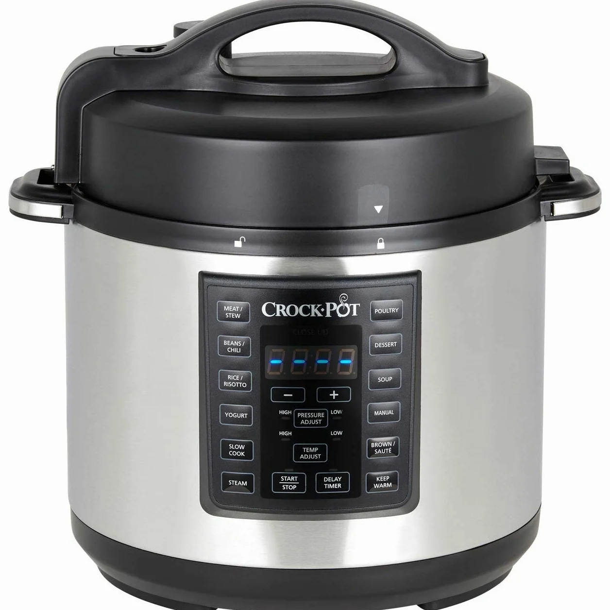 Crock-Pot Express Pressure Cooker CSC051, 12-in-1 Programable Multi-Cocina, 5,6 Litros, Acero Inoxidable
