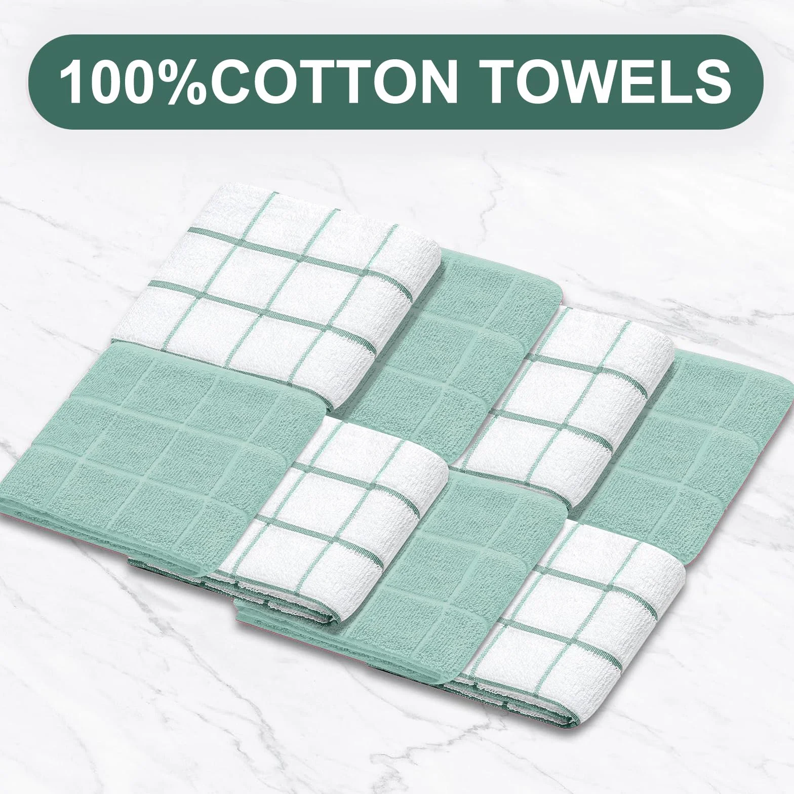 Juego de manoplas de horno para ollas, toallas de cocina y paños de cocina, guantes de cocina, paños de cocina, resistentes al calor a 500 grados, con superficie de silicona antideslizante para
