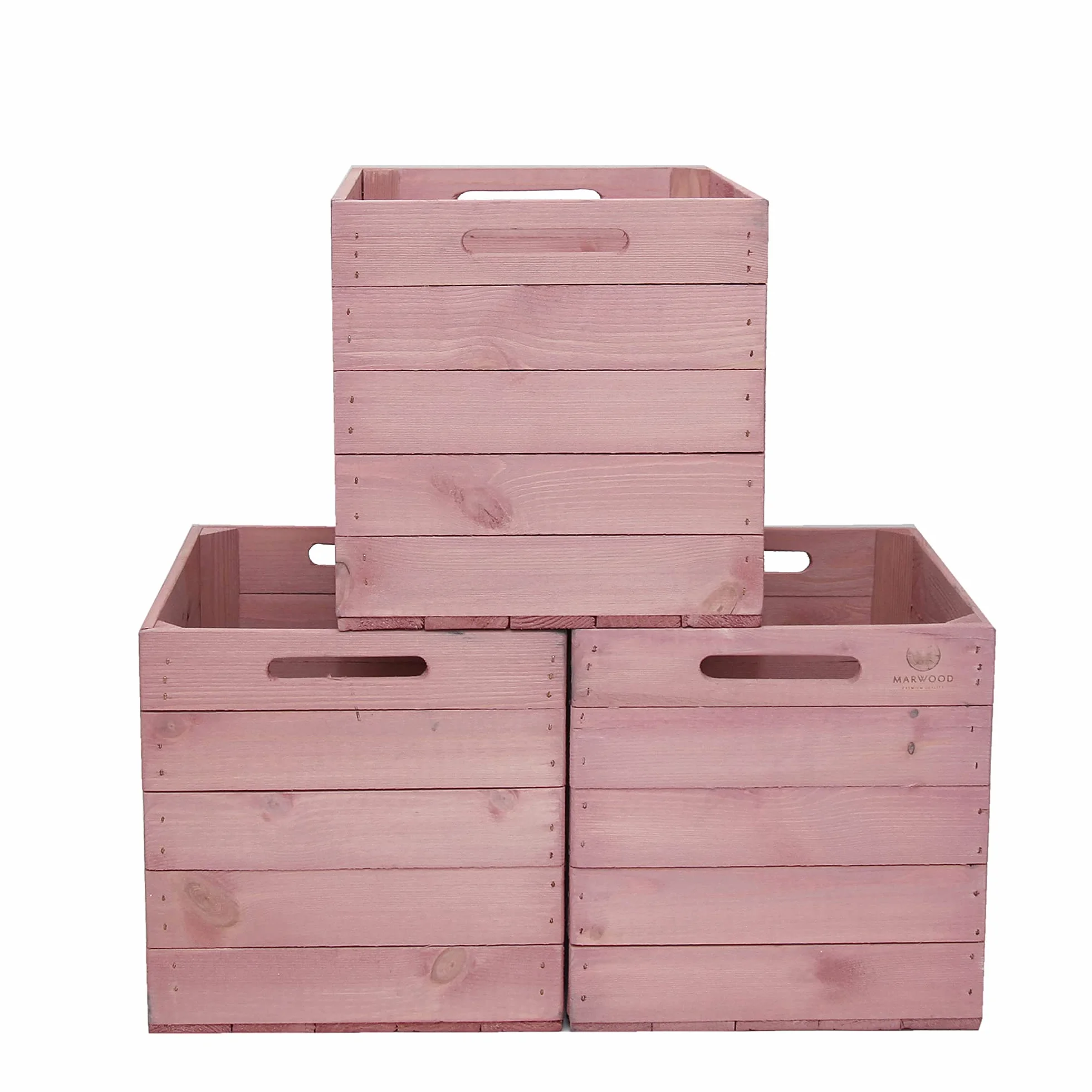 MARWOOD PREMIUM QUALITY Kallax Box Kalaxregal Boxen Aufbewahrungsbox Kallax Einsatz aus Holz I Kallax Regal I Kallax Einsätze I Obstkallax - Caja de madera