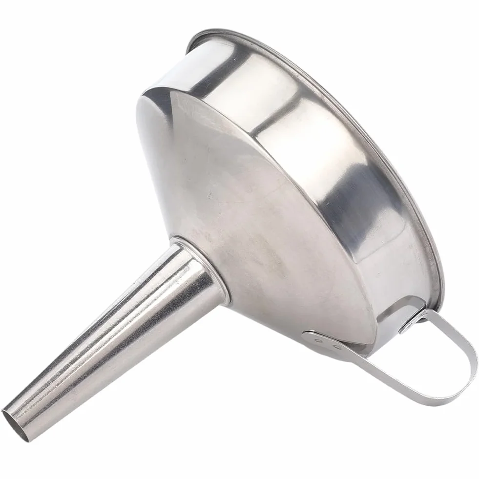 Embudo de Cocina de Acero Inoxidable 4.4 Pulgada con Asa para Llenar Botellas