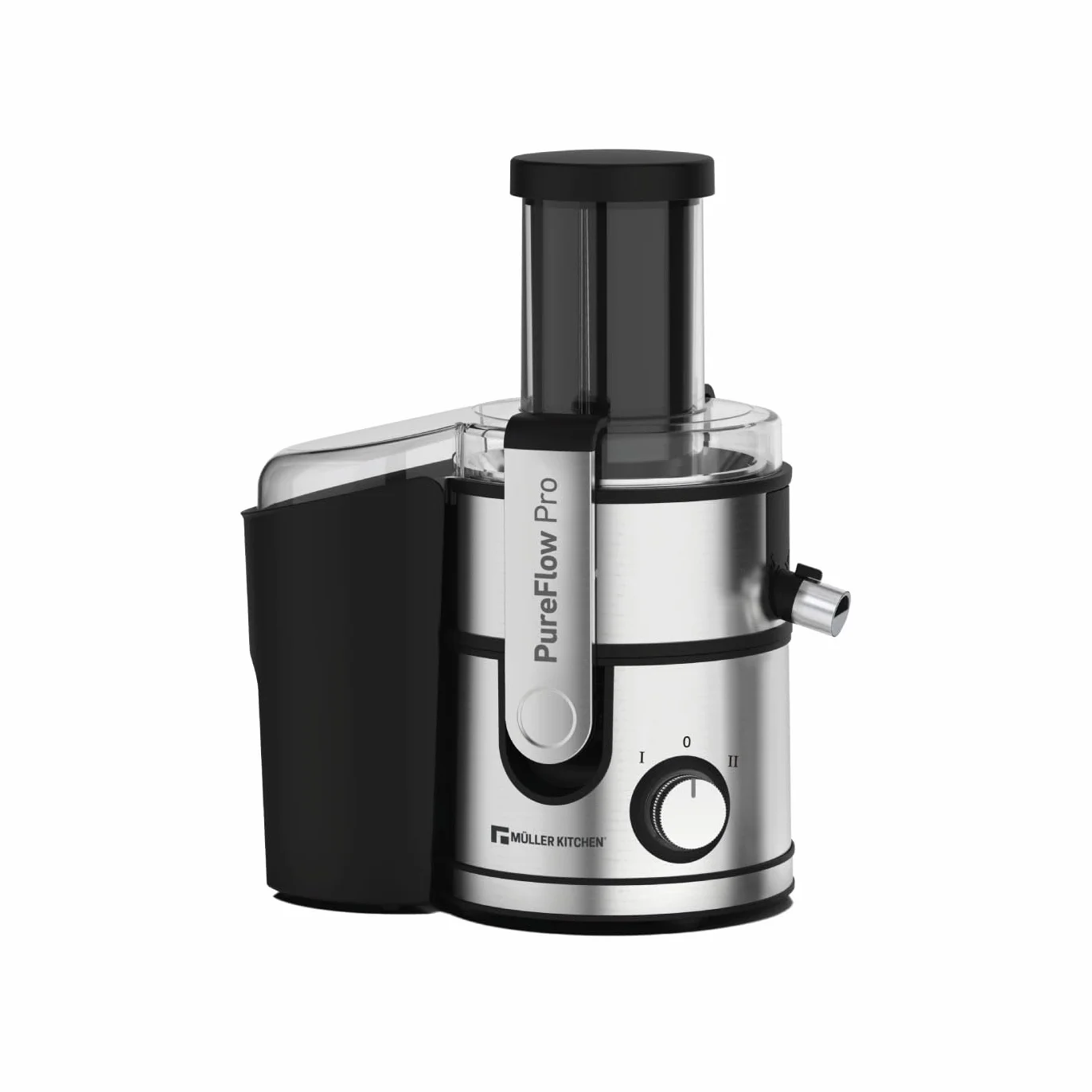 Muller Kitchen MK-6075 Licuadora INOX 2 velocidades Tubo de alimentación extra grande