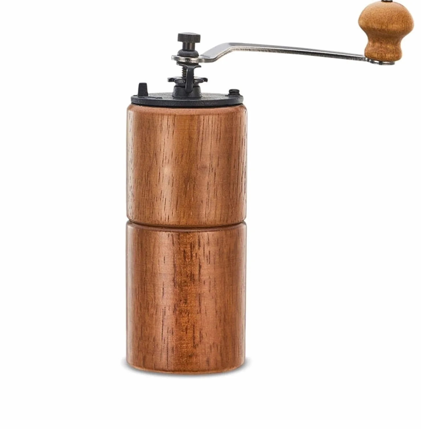 Molinillo Café Oficina Molinillo De Café Manual Rebabas Cónicas Para Espresso Fino Grueso Ajustable Portátil Vintage Moledor de Cafe(A)
