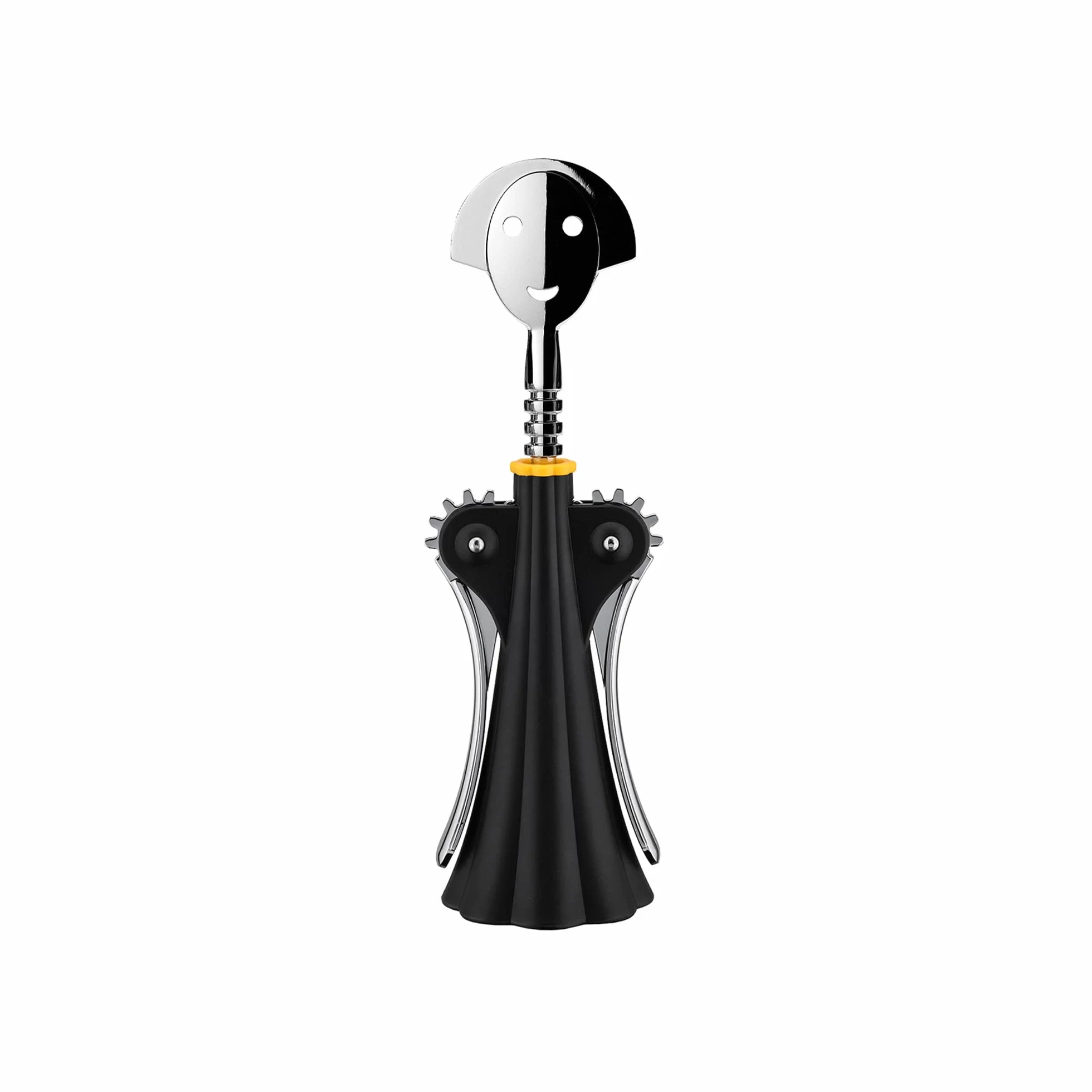 Alessi A di Alessi AAM01B Sacacorchos de Design, Resina y Zamak, Negro
