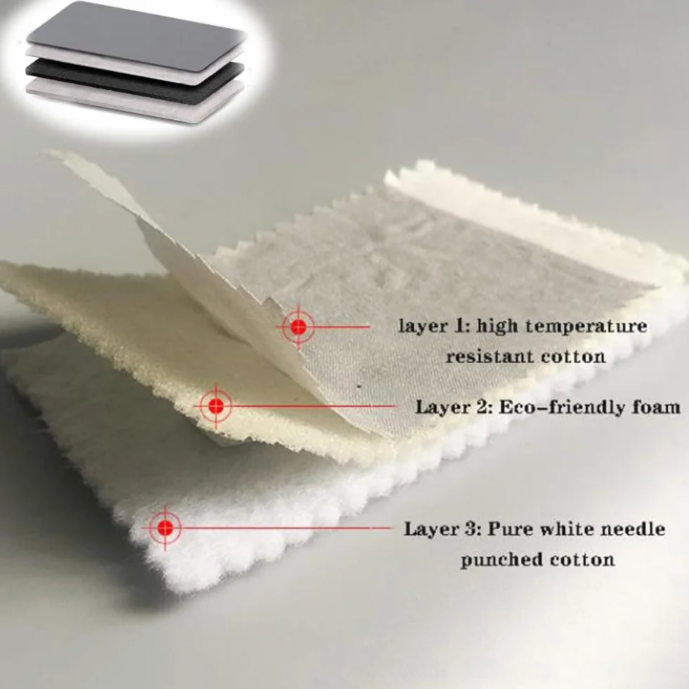 Funda para tabla de planchar de algodón extragruesa, bordes elásticos para tablas de 140 x 40 cm y 130 x 50 cm, resistente al calor, fácil de instalar, perfecta para uso doméstico