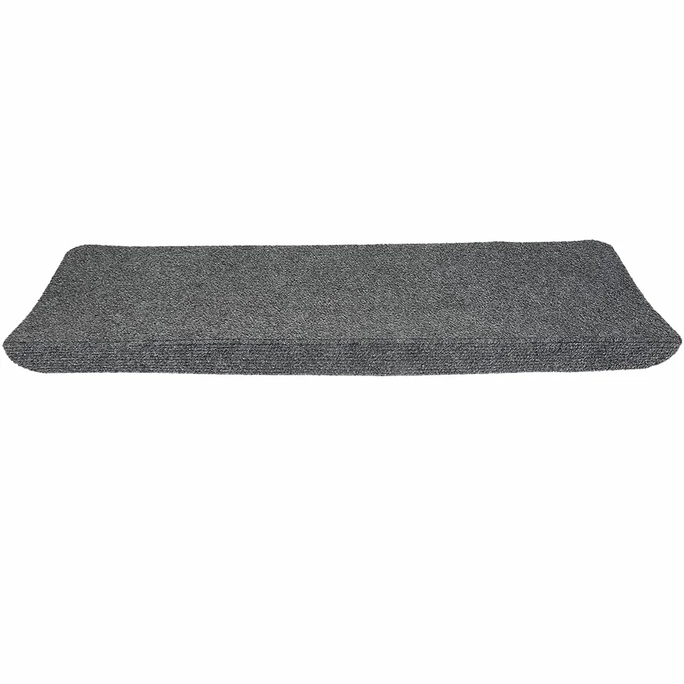 LANTUS 15x Alfombrilla Autoadhesiva de Escalera Alfombra Peldaños Adhesivos Antideslizante Protector Decoración Amortiguación Gris