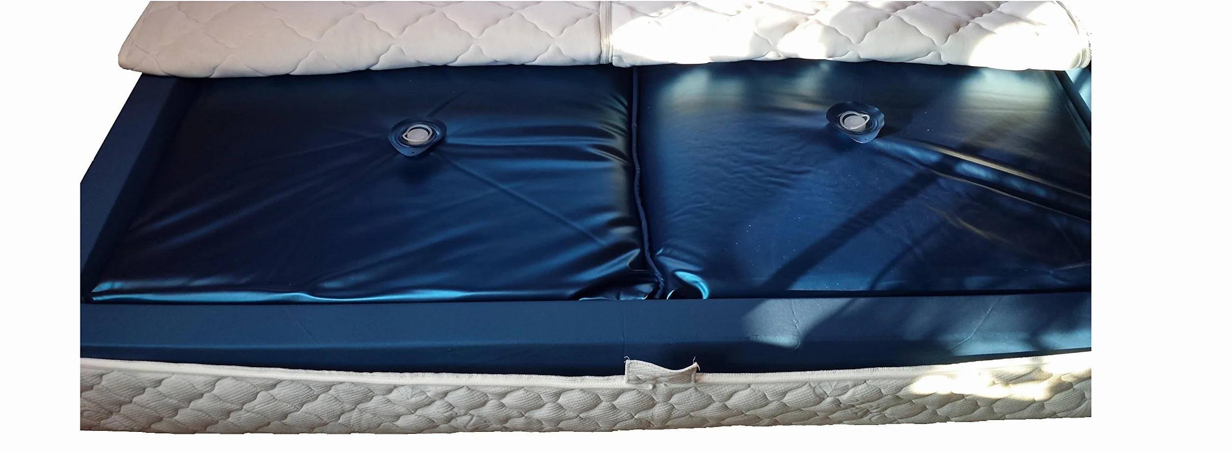 Mesamoll2 - Colchón para cama de agua (90 x 200 cm, para camas de agua duales, 180 x 200 cm, borde exterior, núcleo de cama de agua Softside F3, 75% de tranquilidad)