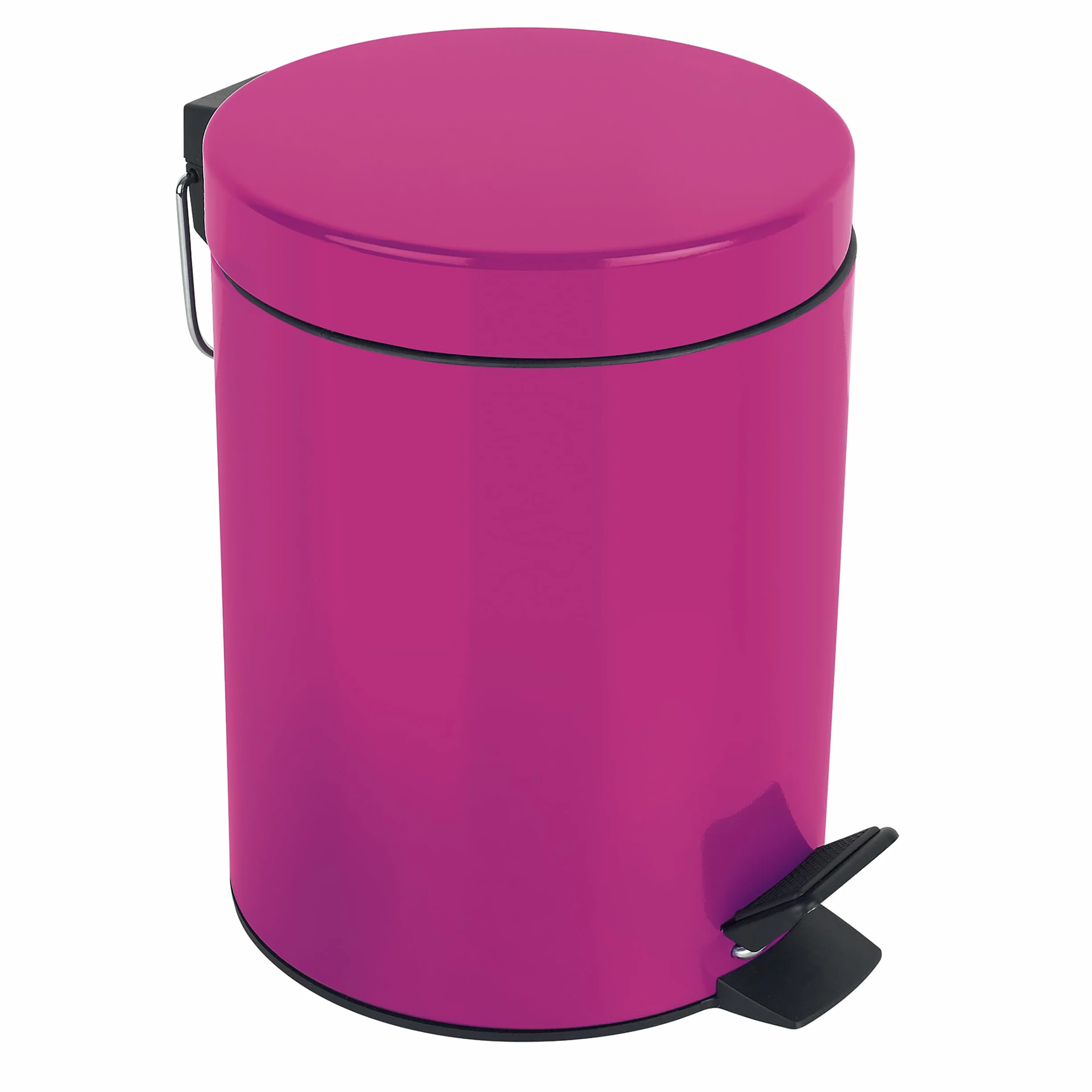 Spirella Papelera con Pedal Ø17 x 24,5 3 litros Rosa Sydney Metal