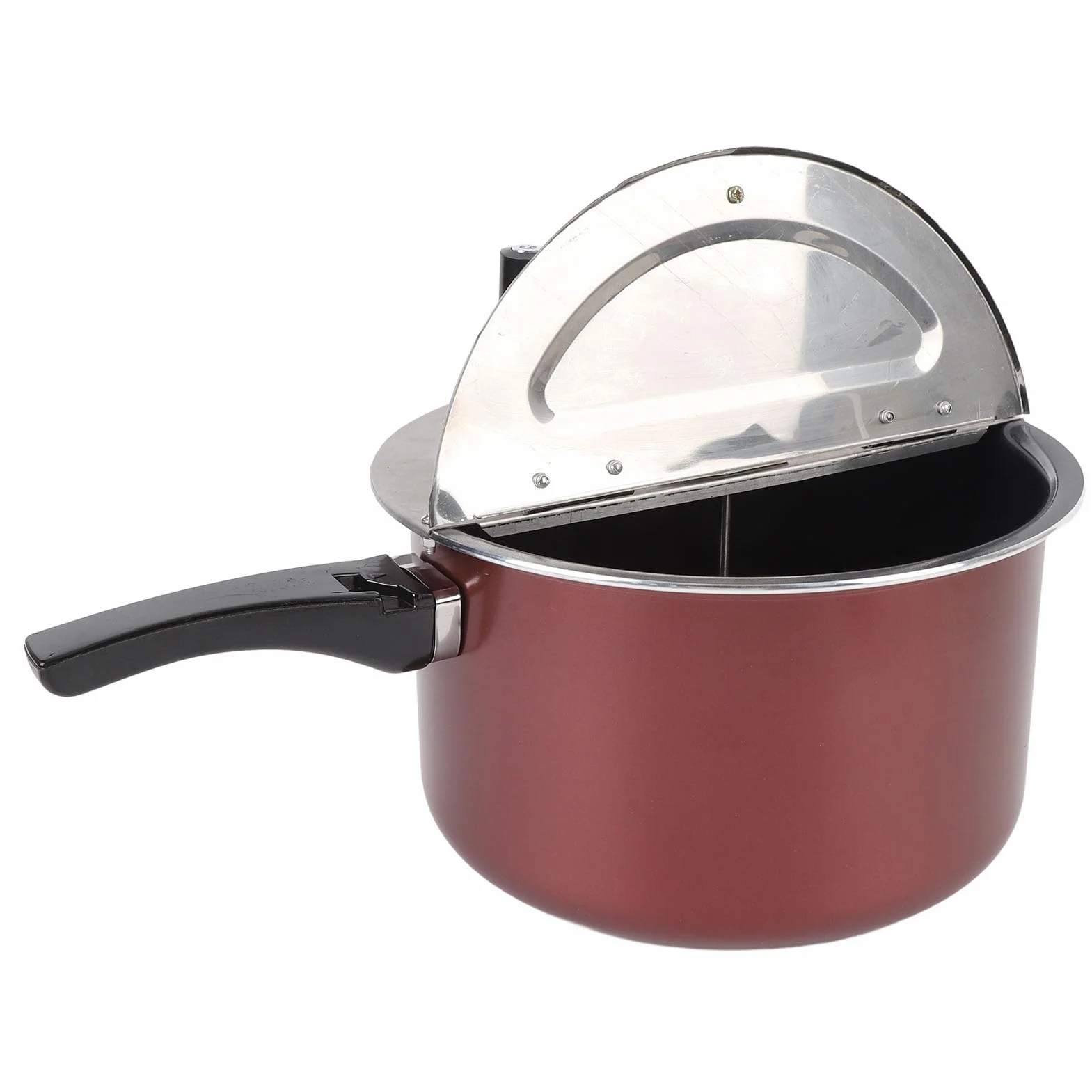 Yosoo Health Gear Máquina para Hacer Palomitas de Maíz de Acero Inoxidable, Manual, 11,2 X 6,3 Pulgadas, para Estufa de Gas y Cocina de Inducción, Agitación Manual, Uso Portátil para Noches de Cine