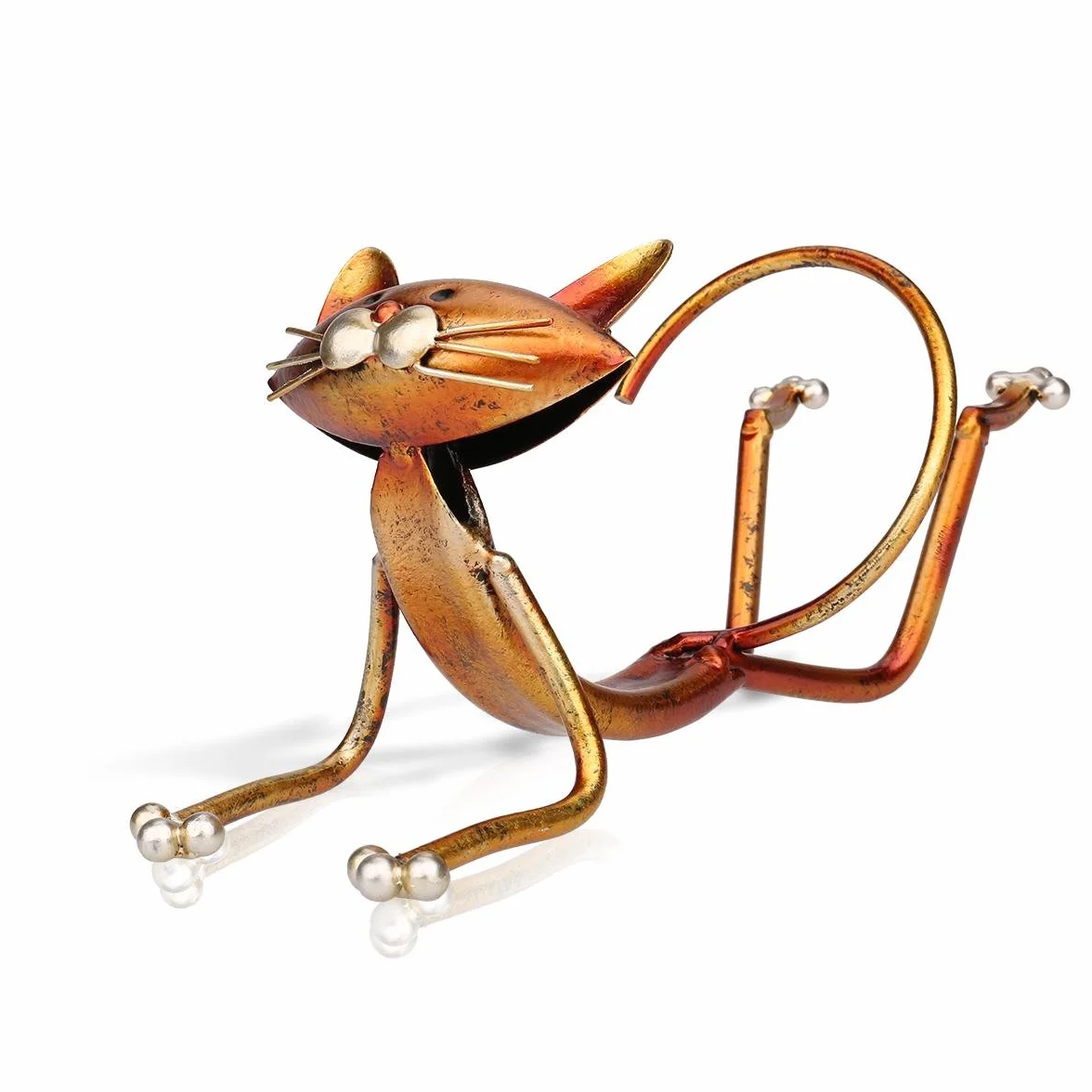 Tooarts Botelleros de Vino de Metal Gatos Regalos Originales Soporte de Vino Metal