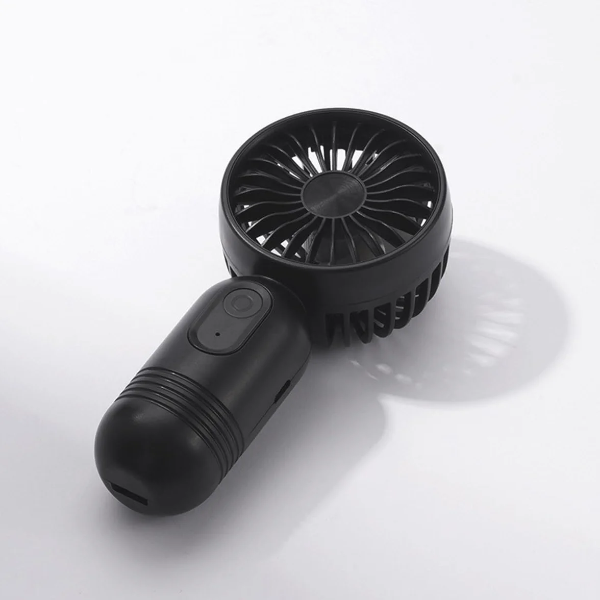Mini ventilador portátil recargable por USB, ligero, velocidad del viento ajustable para alivio del calor en verano, ideal para uso diario, bonito diseño