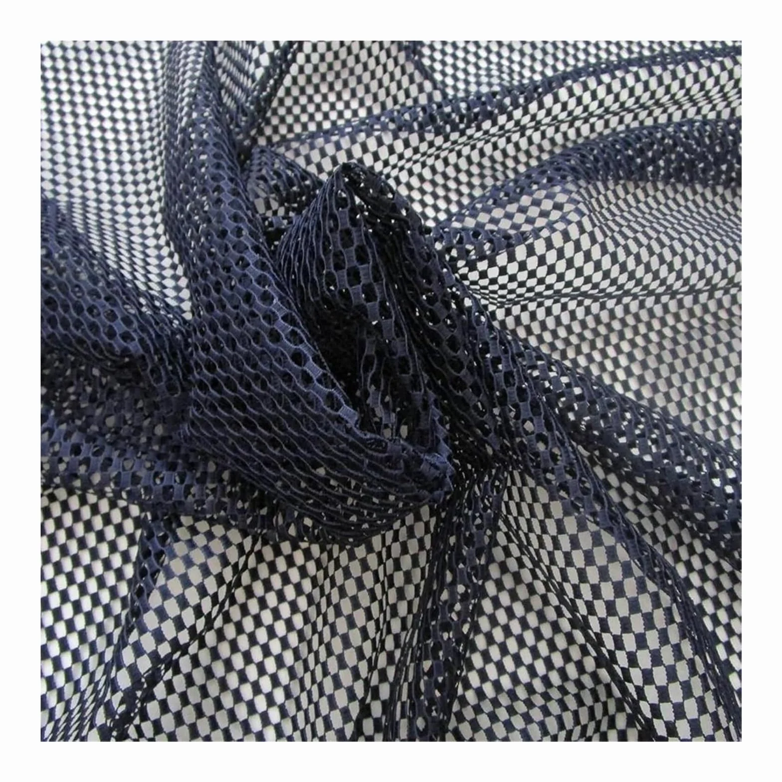 Tejido de malla para costura, Tela de malla bordada inelástica poliéster, multicolor, 90 cm x 145, for falda vestir(White,90cmx145cm)