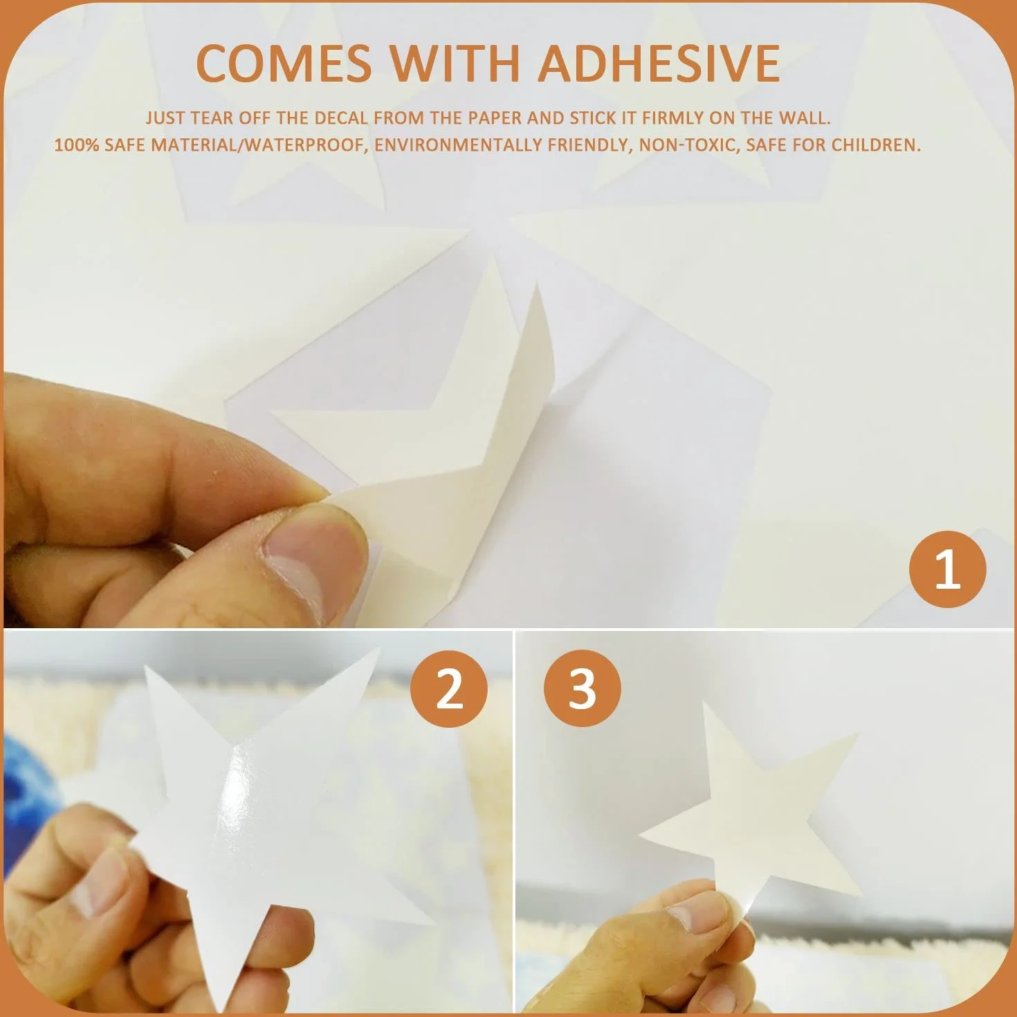 Pegatinas de estrella que brillan en la oscuridad, adhesivas luminosas DIY para dormitorio infantil