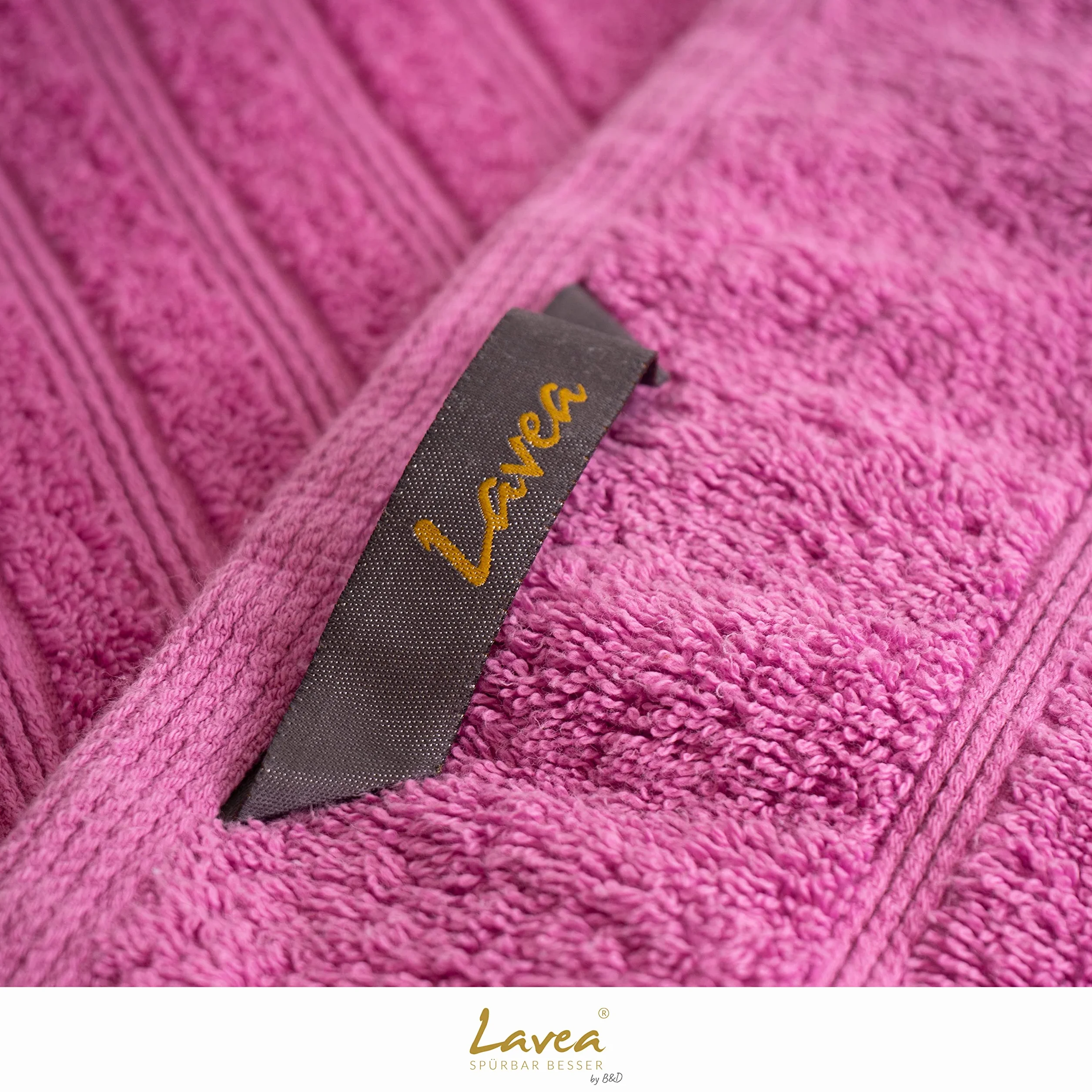 Toalla de Sauna XXL 80x220 cm Algodón Orgánico Rizo Suave Absorbente Violeta