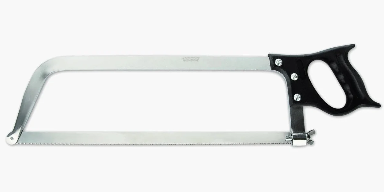 Arcos Utensilios Profesionales - Sierra de Carnicero - Hoja de Acero Inoxidable 430 mm - Mango de Polipropileno Color Negro