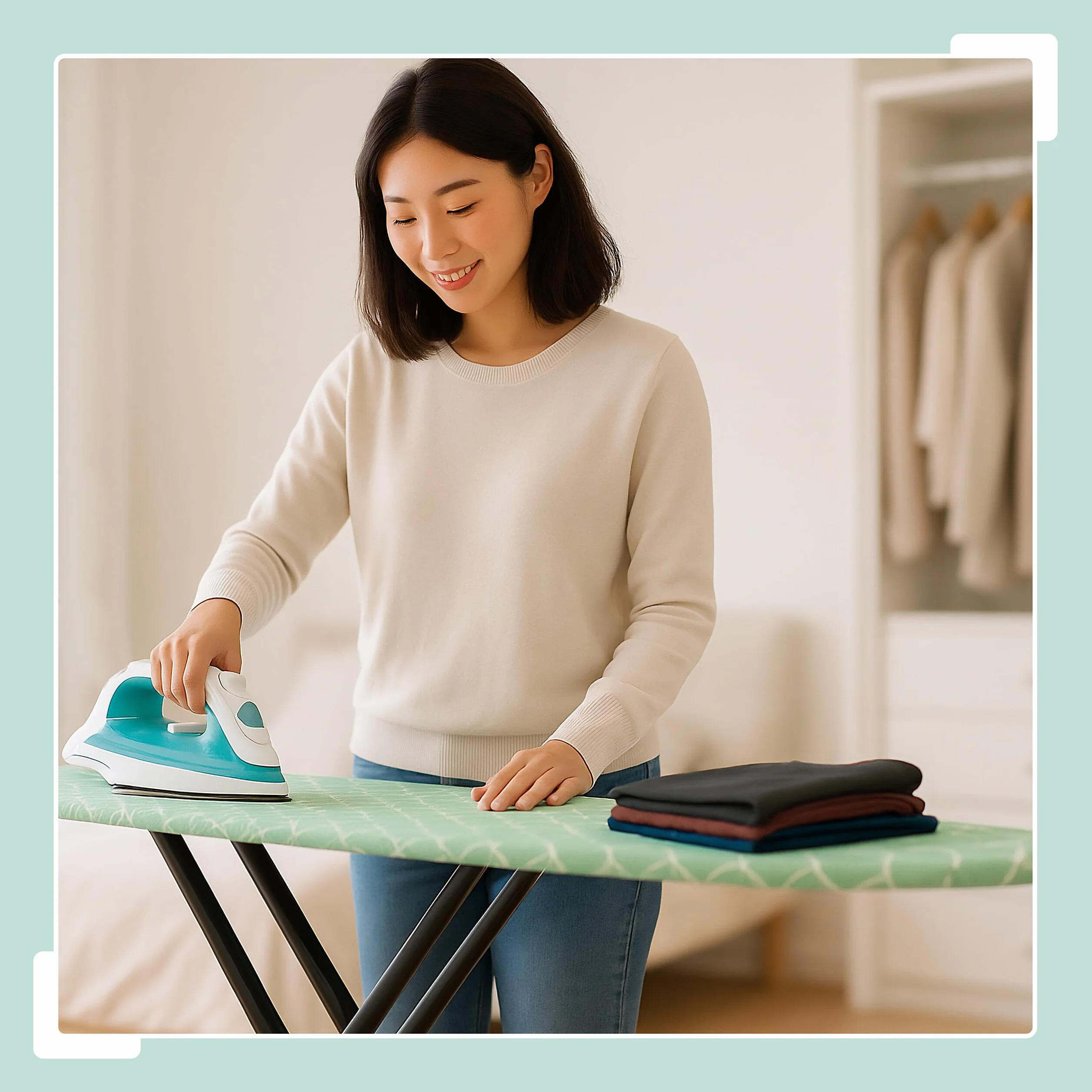 Relaxdays Tabla de Planchar para Plancha de Vapor, 123 x 39 cm, Regulable en Altura, Plegable, Estante, Verde/Negro