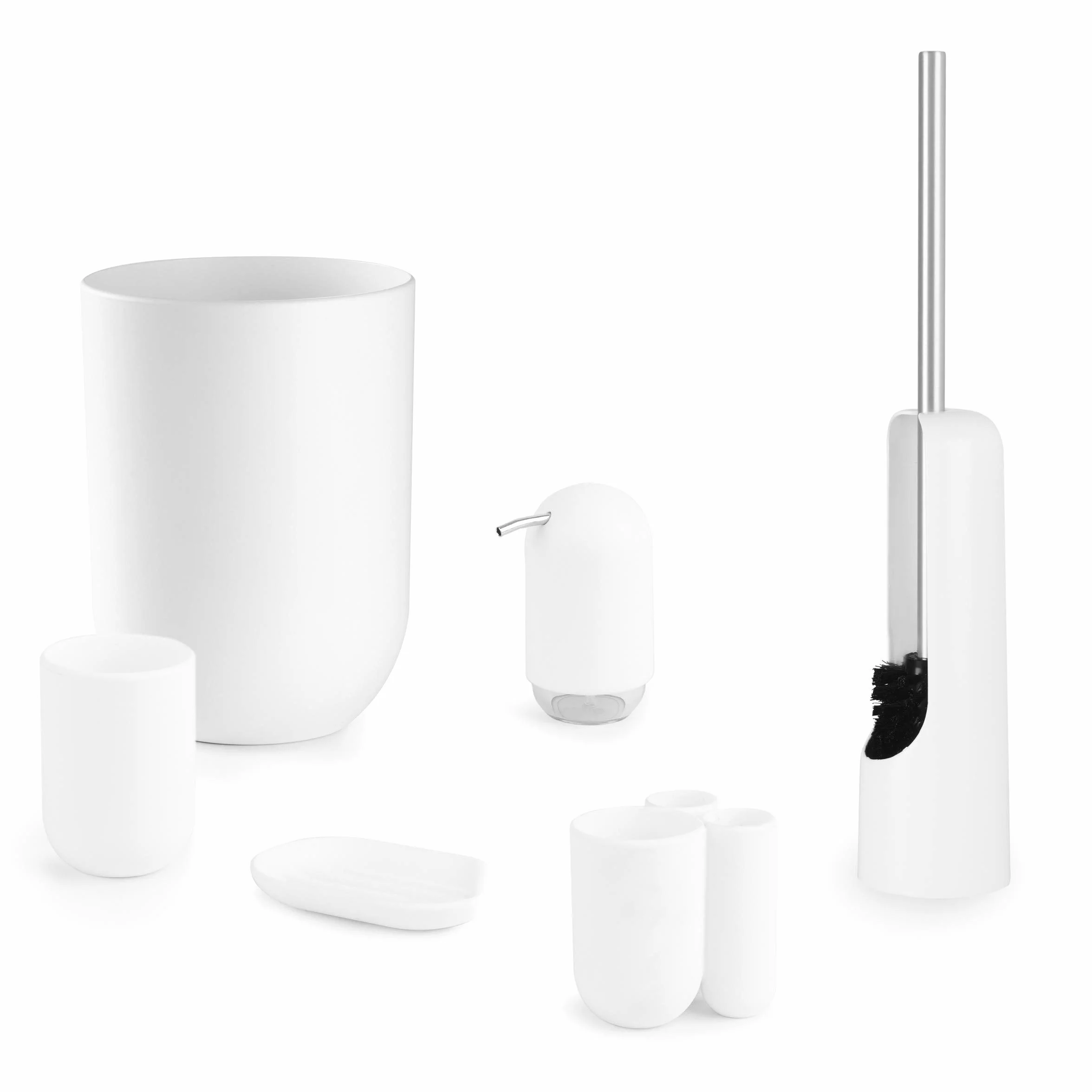 Umbra Touch Bote de basura para baño 6 litros Blanco