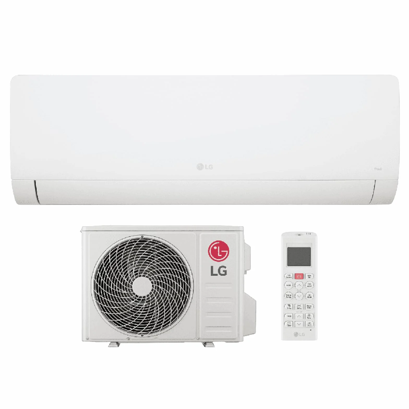 LG Aire Acondicionado Mono Split 18000 Btu Libero WZ18 (WZ18AWN.SNU1+WZ18AWU.SUU1), Condicionador Inverter R32 A++/A+, Bomba de Calor WiFi, Blanco Mate