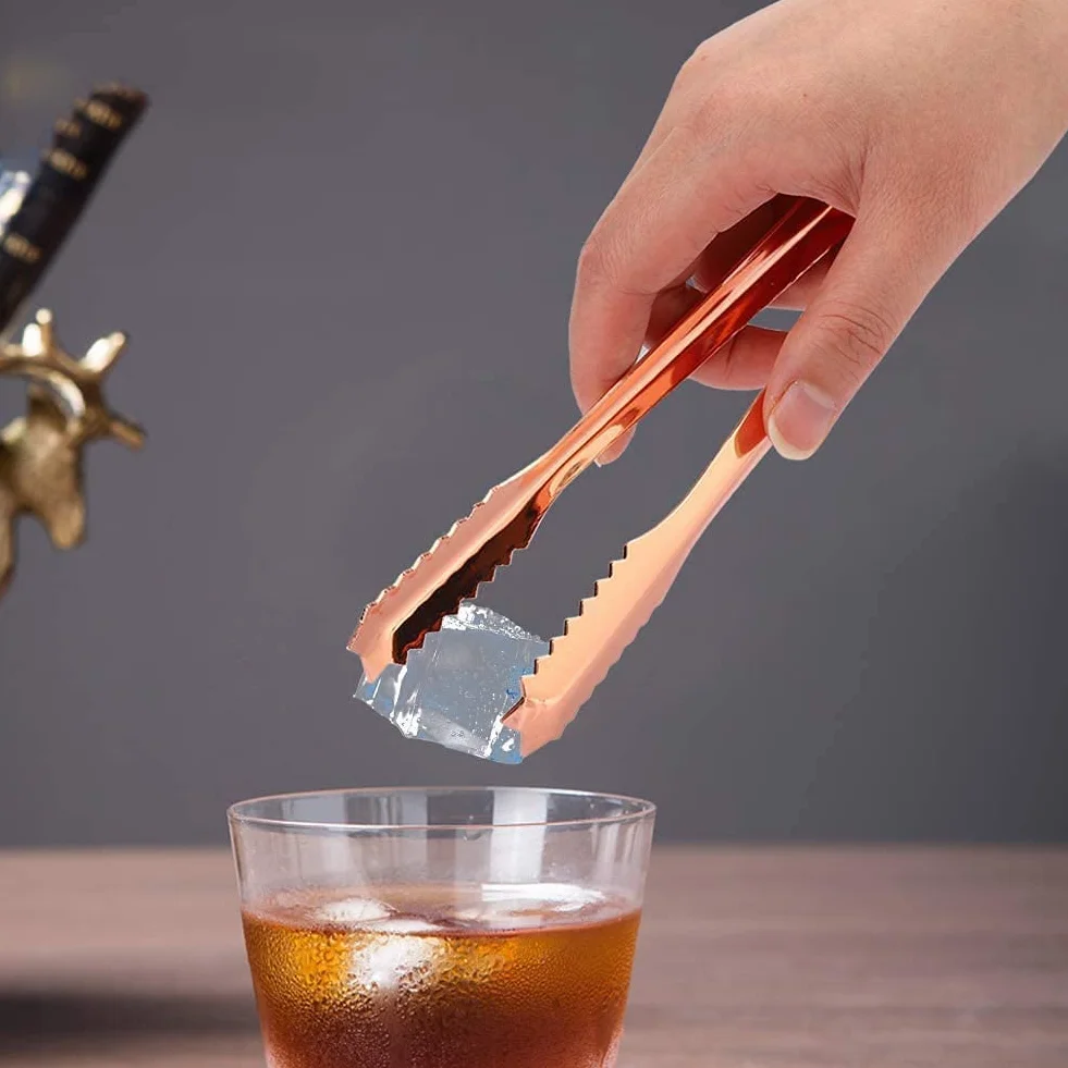 Pinzas para Alimentos de Acero Inoxidable con Punta Dentada S Utensilios para Servir Pinzas de Cocina para el hogar Cocina Profesional