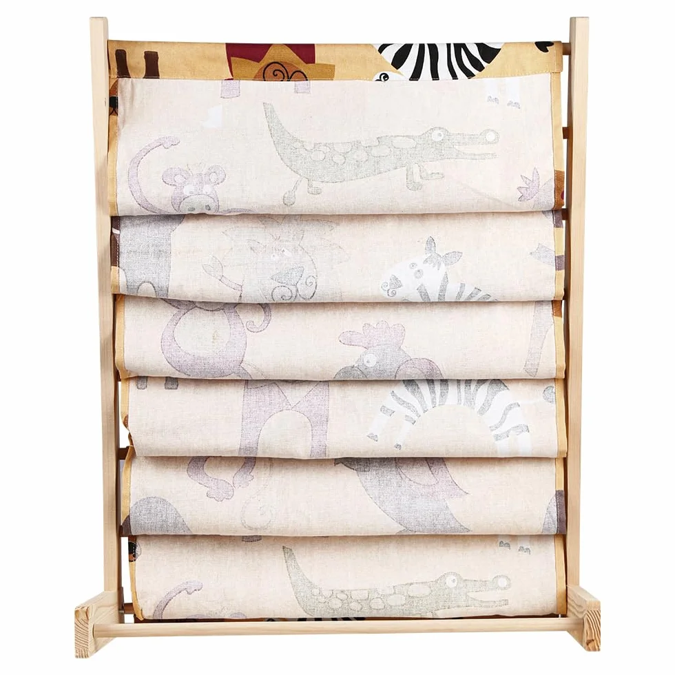 Librería para niños, estante de 7 niveles para libros, suministros escolares para habitación infantil, guardería, guardería, 80 x 60 x 30 cm (color)
