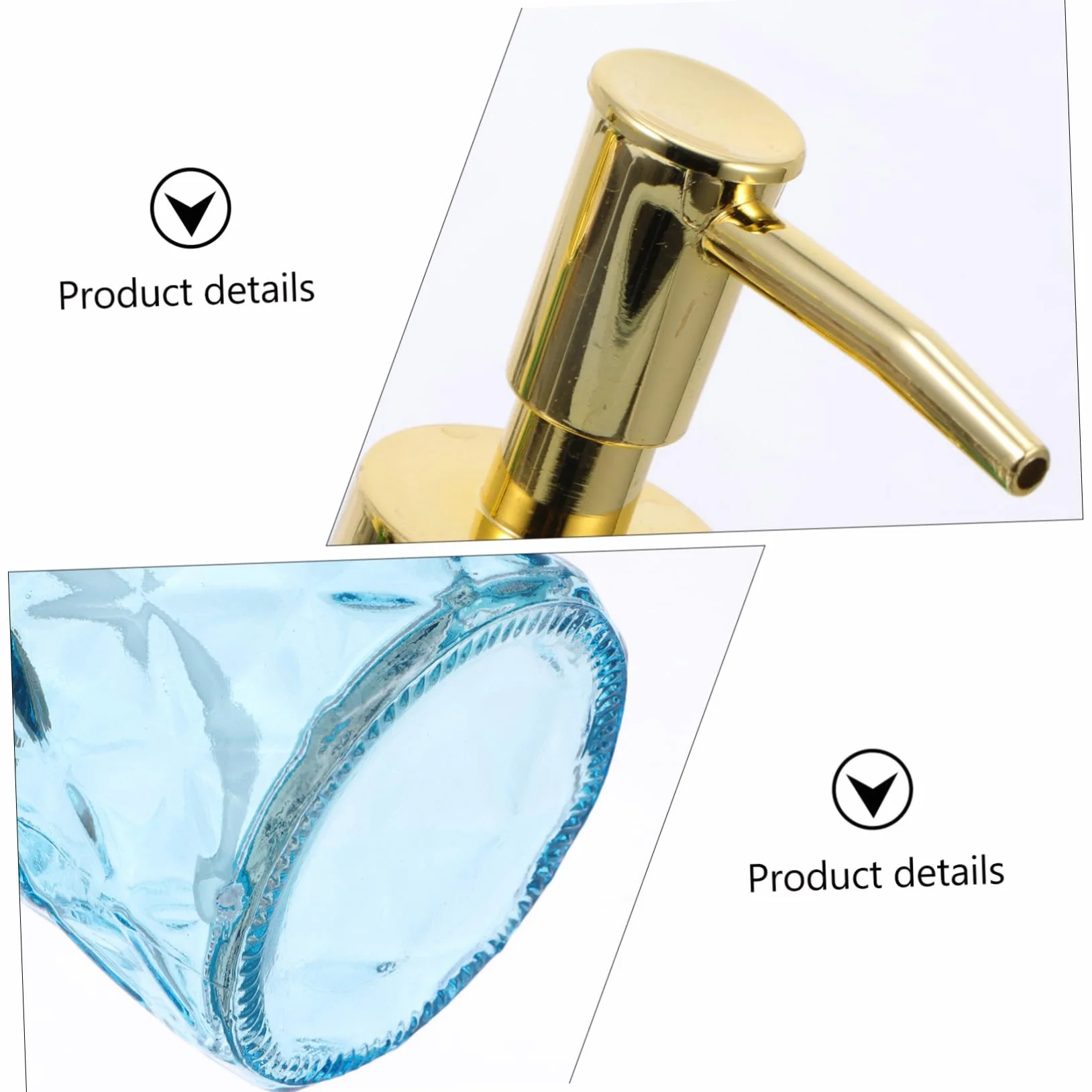 IMIKEYA 3piezas Botellas de Vidrio con Pulsador Botella de Champú para Baño Soporte para Almacenar Champú para Baño