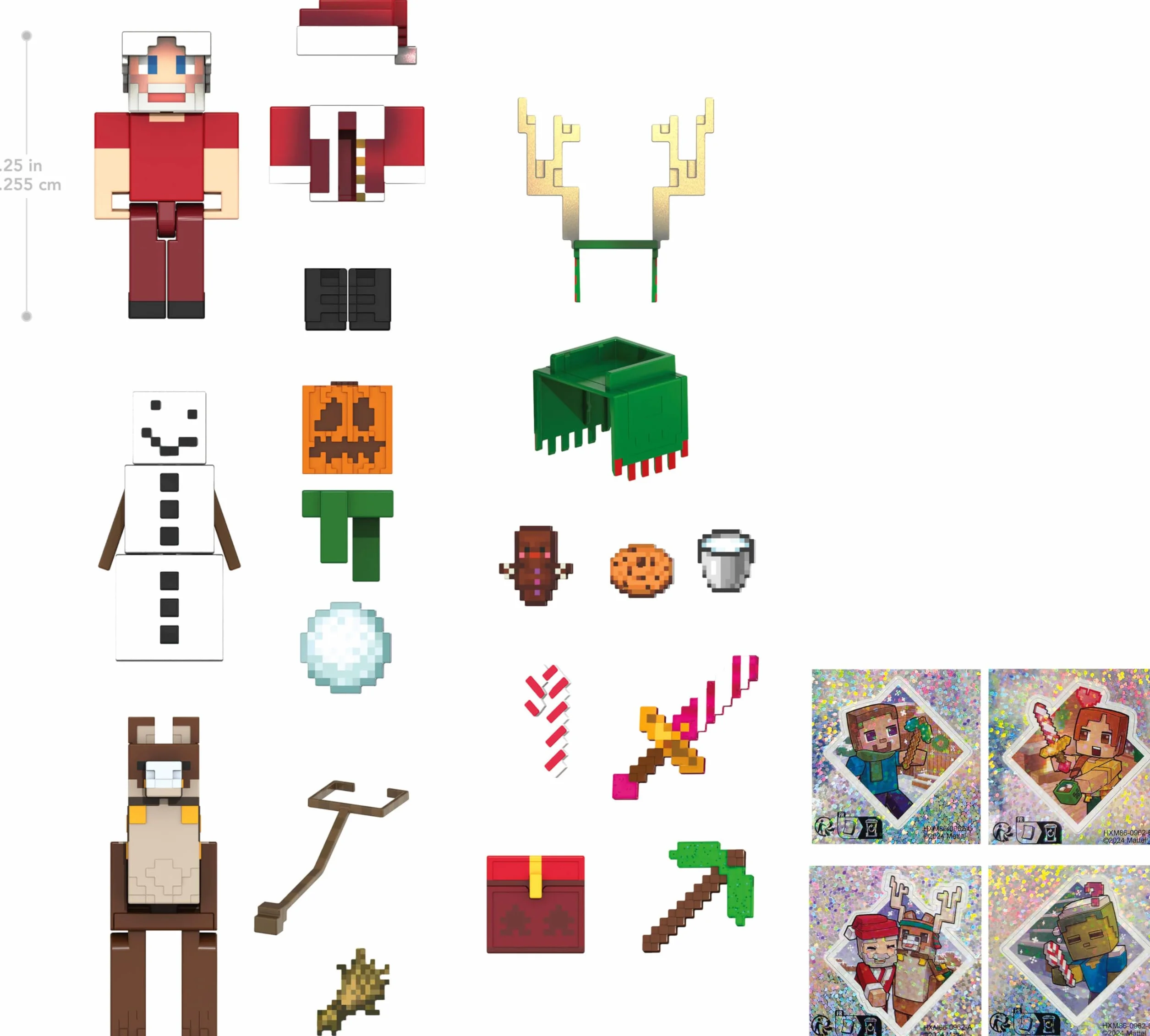 Mattel Calendario de Adviento de Minecraft de 3.25 Pulgadas