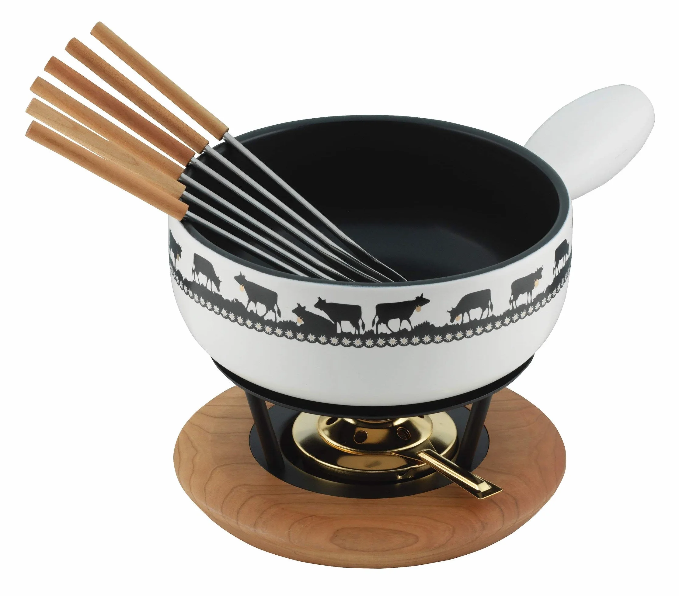 KUHN RIKON Juego de fondue de queso de cerámica