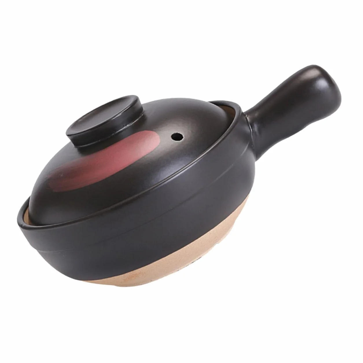 Olla de Barro para Guisado del Hogar Superficie Lisa y Fácil de Limpiar, Cazuela Tradicional de Arcilla Adecuado para Reuniones Familiares y Fiestas Jardín
