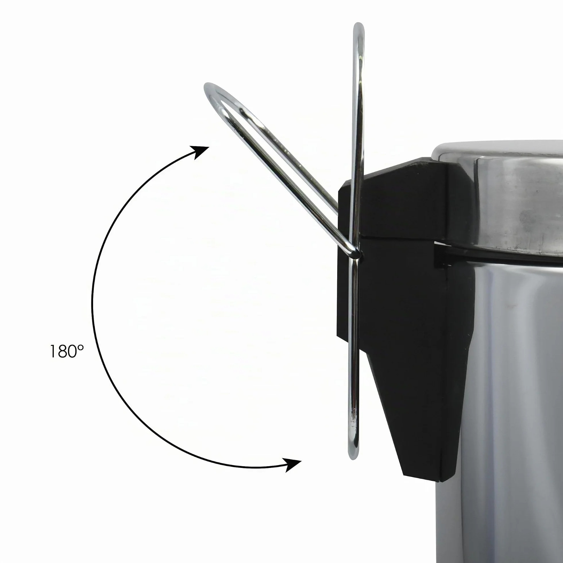 Papelera de baño acero inoxidable con pedal 5L