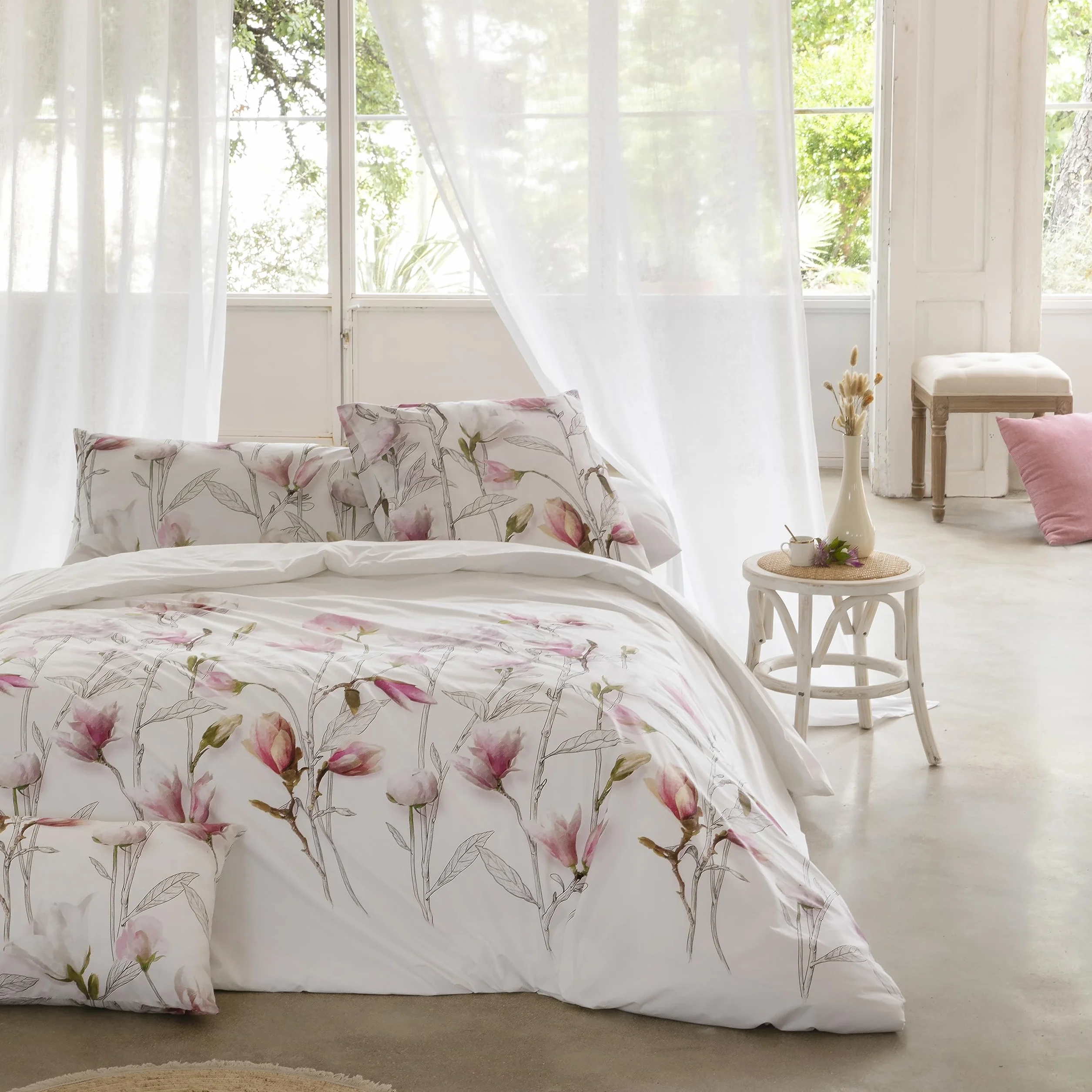 ETHERE MAISON Funda nórdica Sirwater Cama 180 cm - 260x240 cm, algodón 200 Hilos. Cierre con Botones.