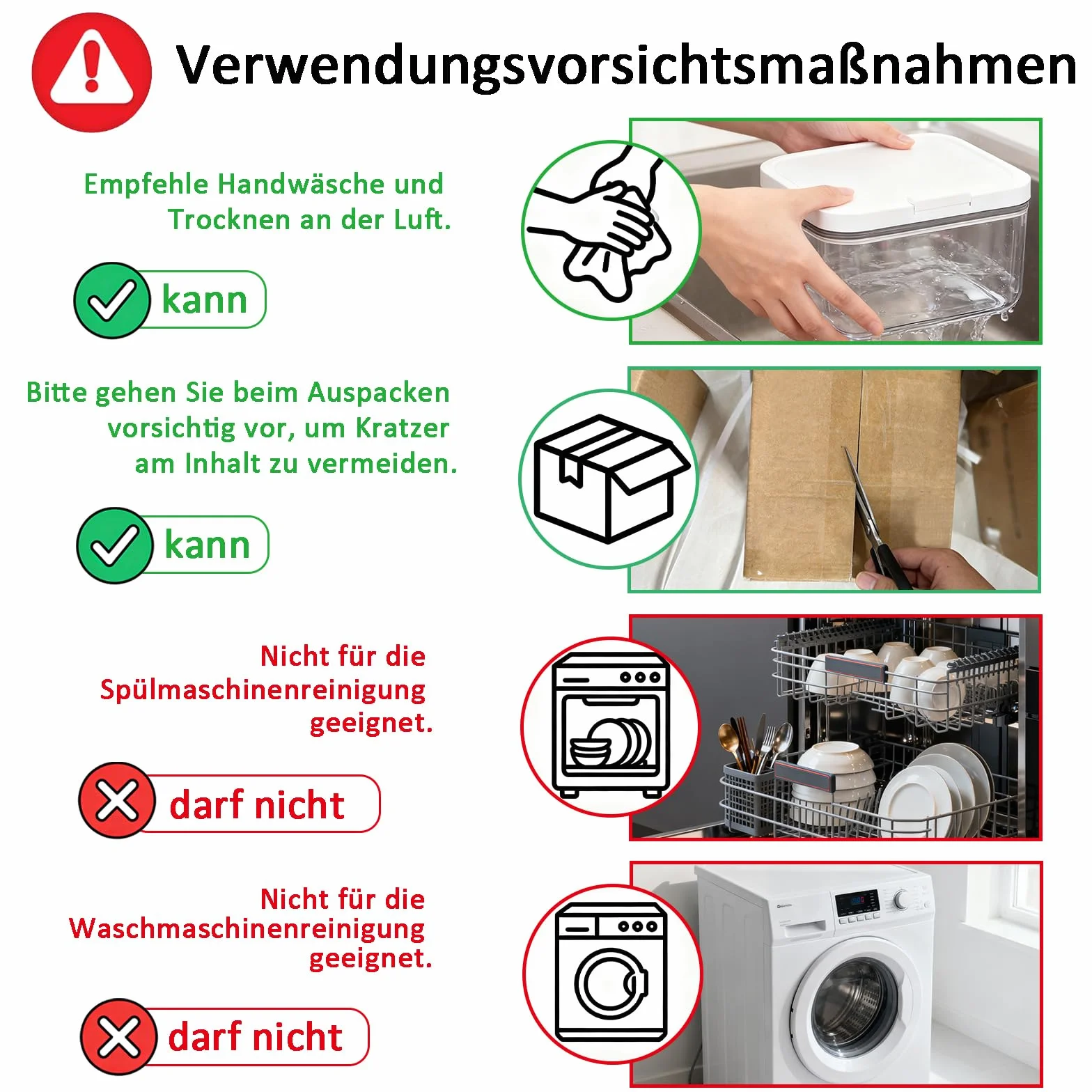 Contenedor de Detergente en Polvo 5,5L Hermético Plástico para Lavandería