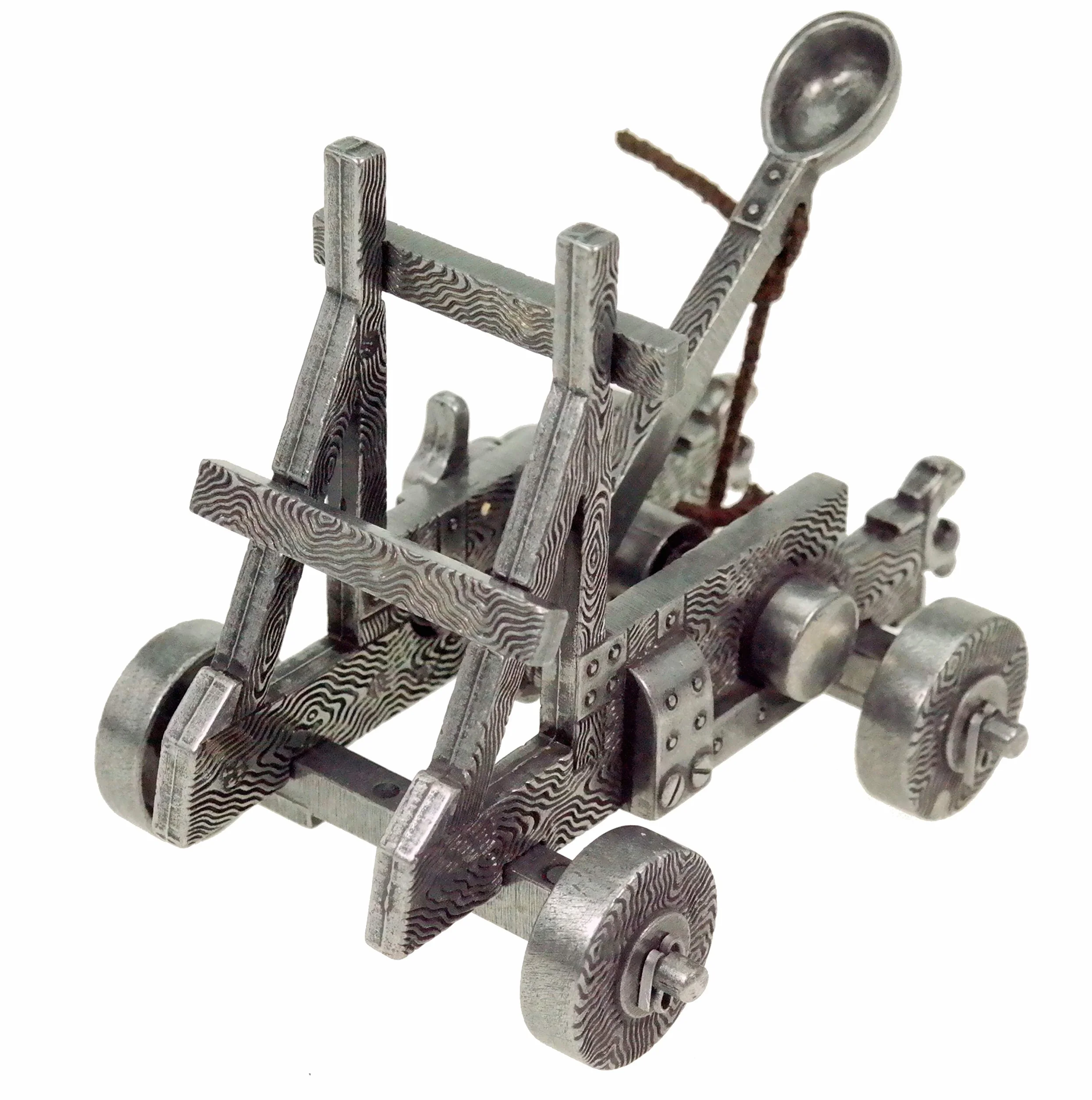 Réplica de Catapulta Medieval, Siglo XI, de 14 cm