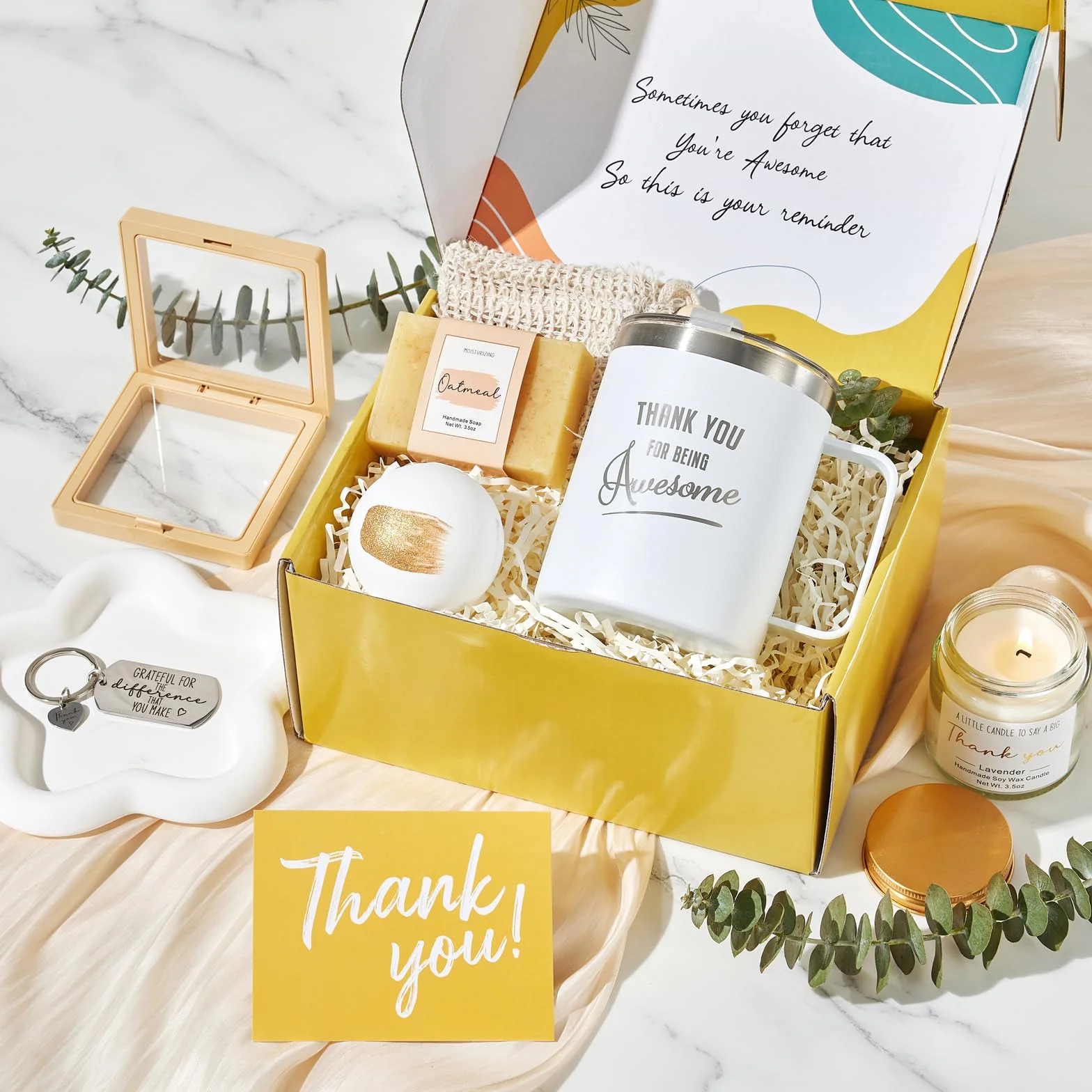 Regalos de agradecimiento para mujeres, cestas de agradecimiento para empleadas