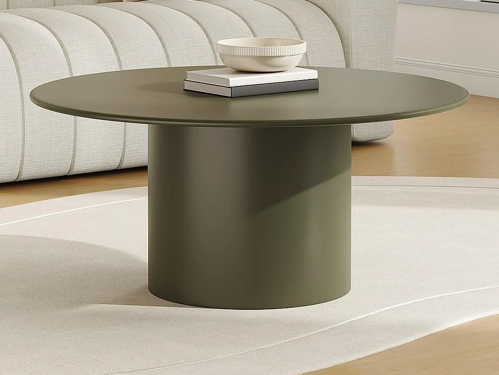Venta-única - Mesa baja de metal - Caqui - JOVENIA