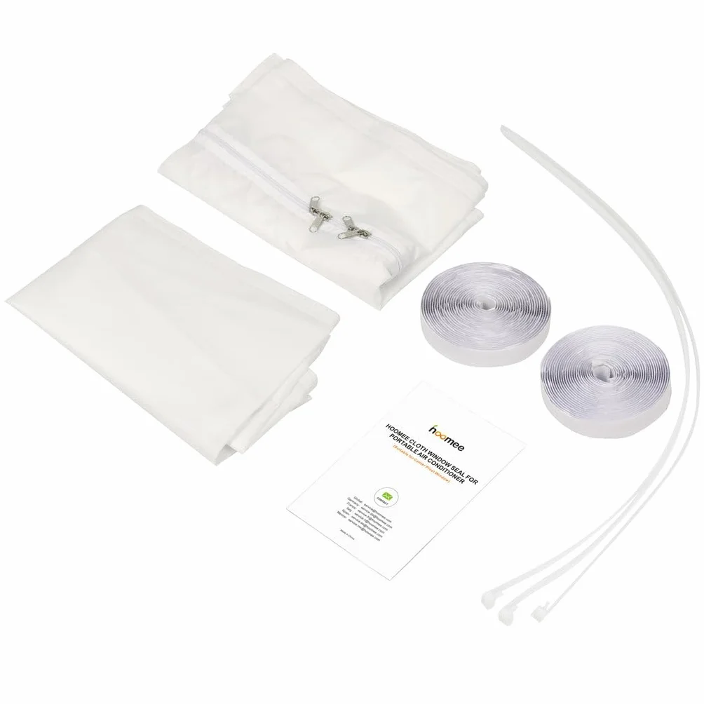 HOOMEE Aislante de Ventanas de Techo Pivotante Central 230 cm x 2 para Aire Acondicionado Portátil y Secadora
