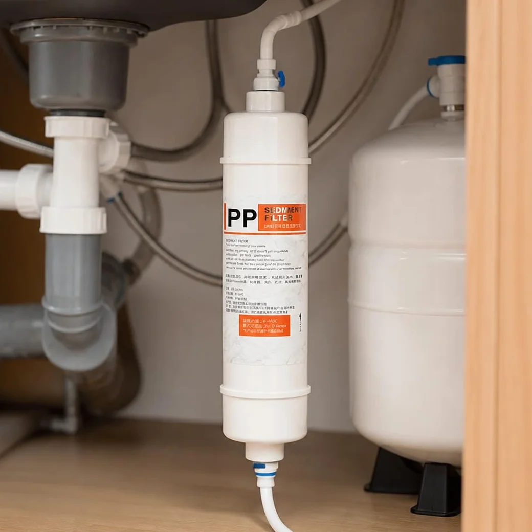 Paquete De 4 Cartuchos Prefiltro De Sedimentos De Algodón PP 10",con Conectores Rápidos 1/4" Para Sistemas Ósmosis Inversa, Agua De Pozo Y Filtración Bajo El Fregadero
