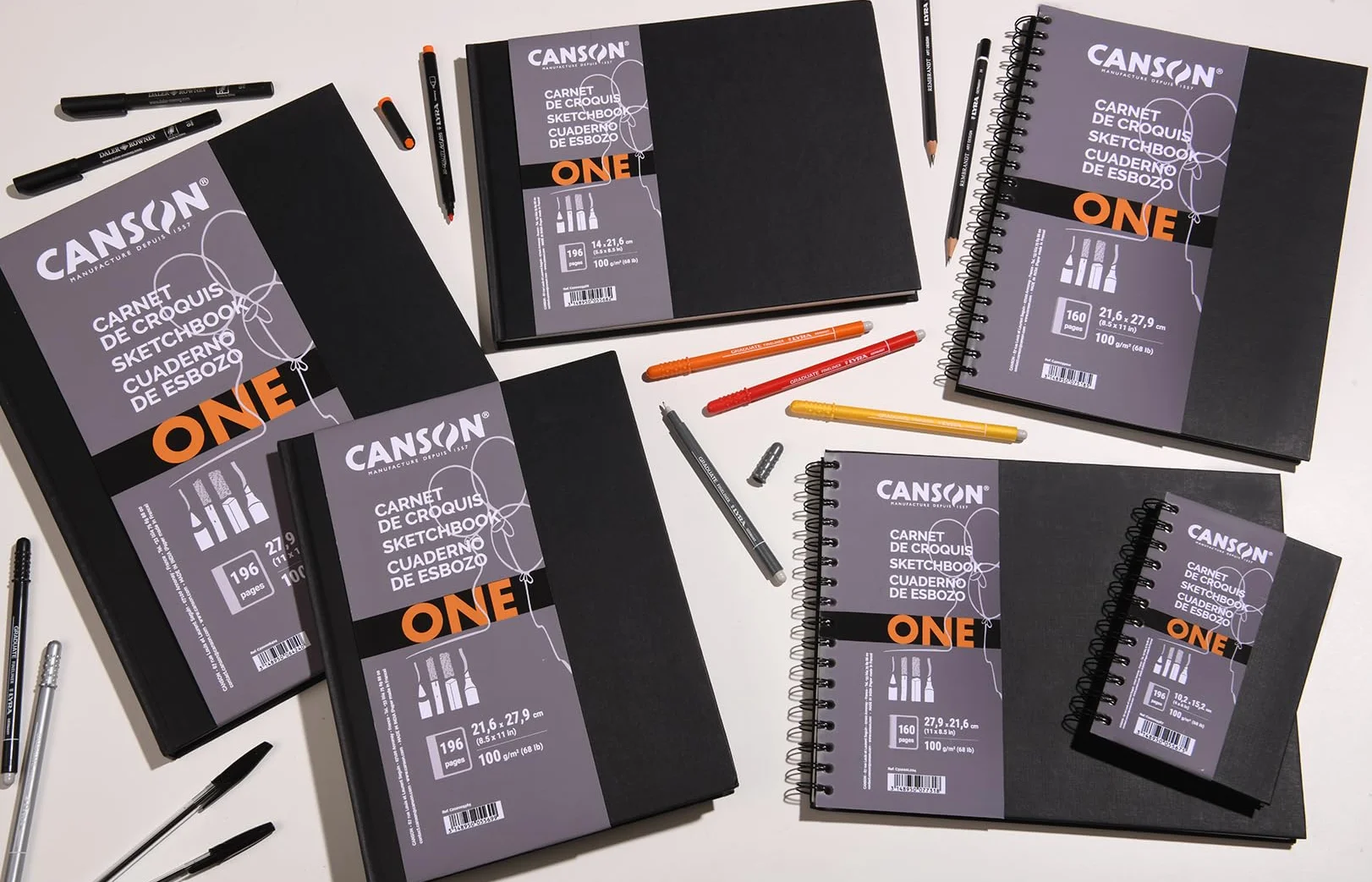 Canson One Art Book Cuaderno de esbozo 100g 14x21,6cm 160 hojas