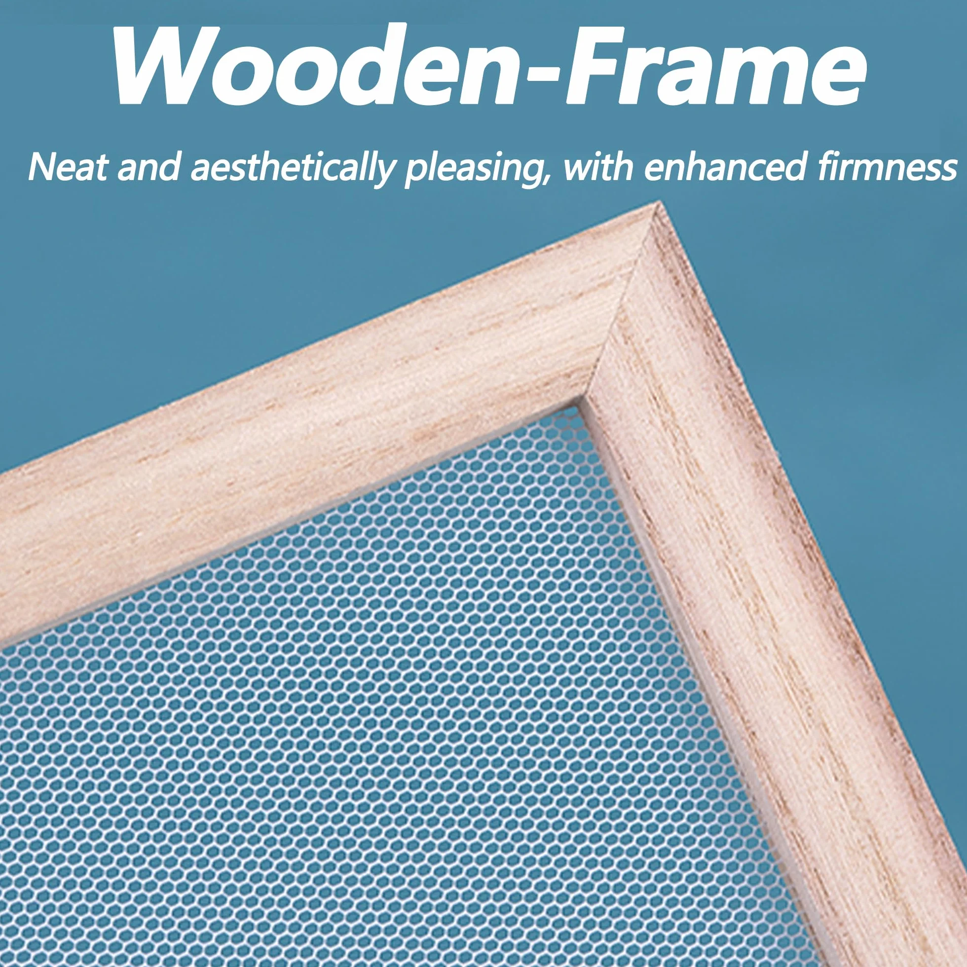 Marco de Molde de Madera para Fabricación de Papel, Pantalla para Manualidades de Bricolaje - 5 Piezas