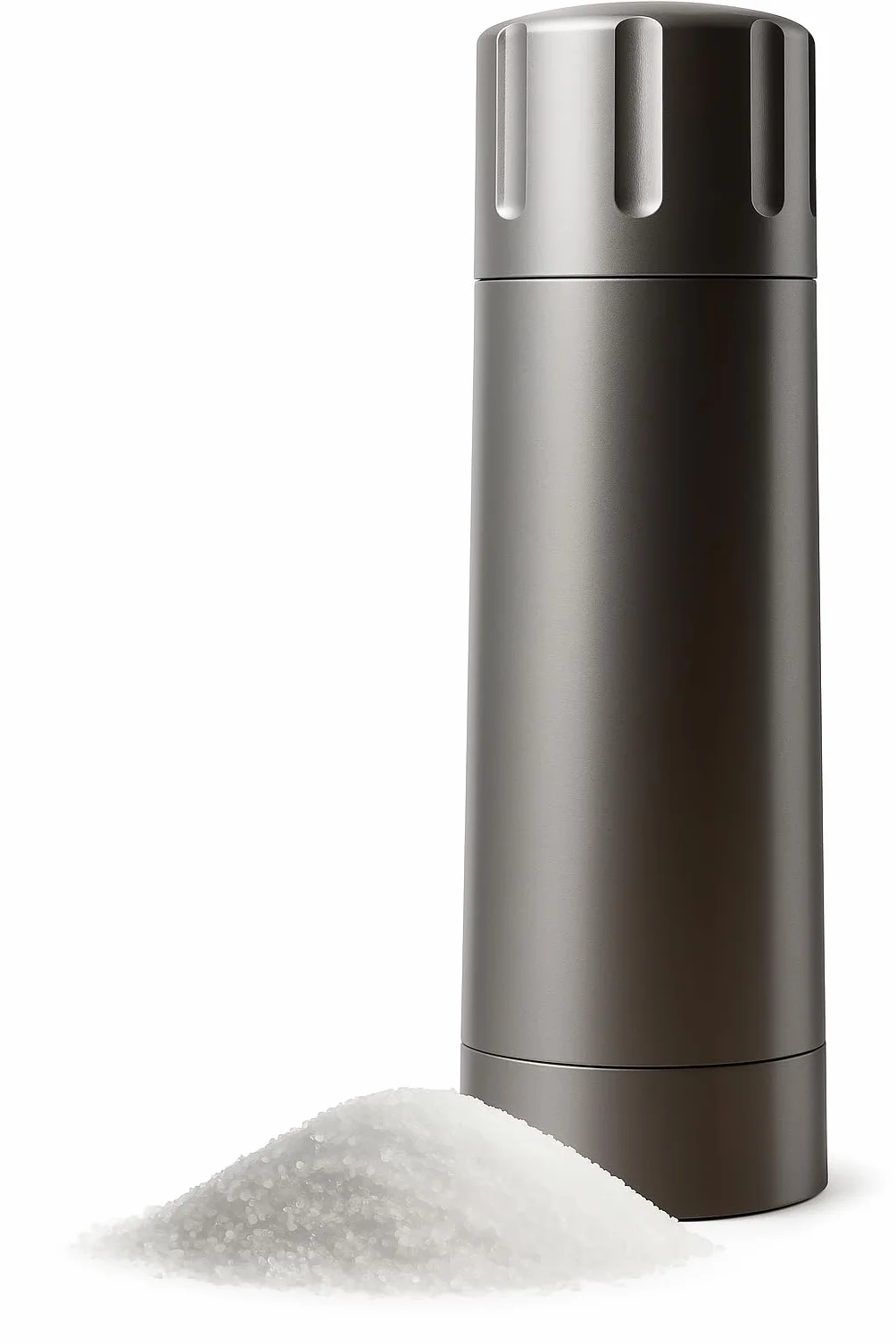 MANNKITCHEN Salt Cannon Molino de sal profesional de alta resistencia recargable y ajustable molinillo de sal manual con alta potencia 10 x sal para filetes, barbacoa y más