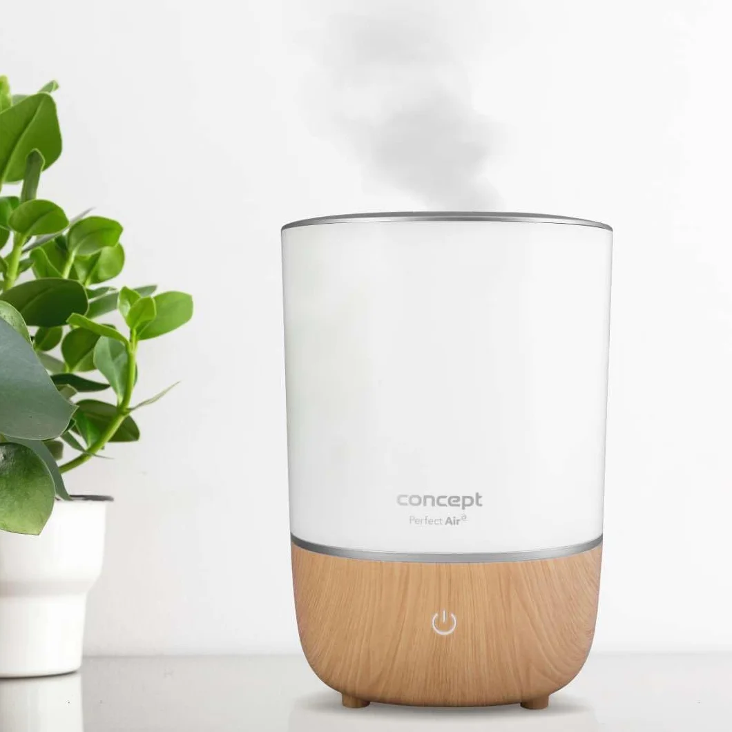 Concept Hausgeräte ZV1200 Perfect Air Humidificador de aromaterapia, 4 litros, 3 niveles de intensidad de vapor, adecuado para habitaciones de hasta 30 m2 (blanco)